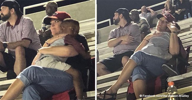 Aunt is horrified when her nephew crawls into the lap of a total stranger