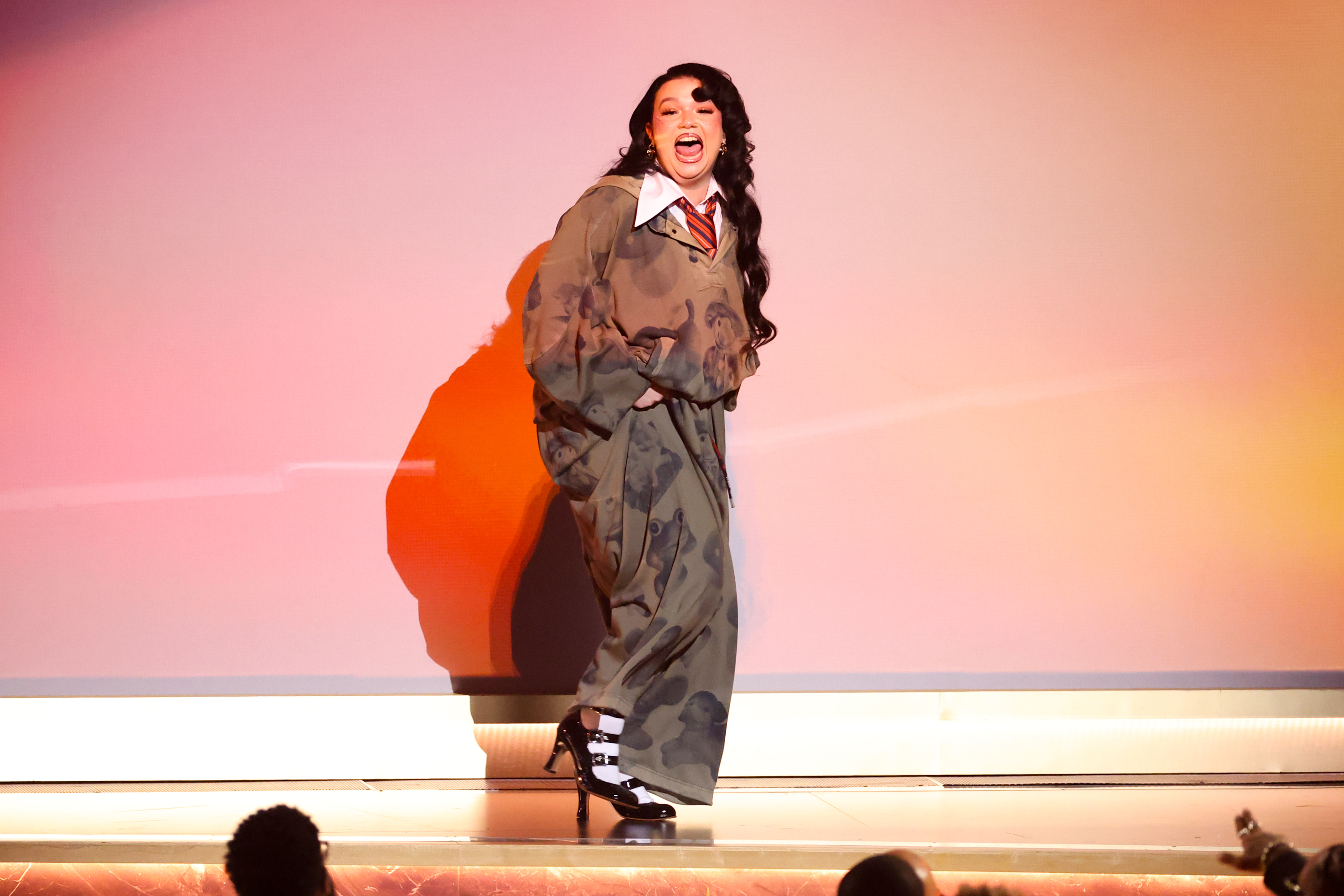 Lola Young is called on stage to accept the award for Best Pop Solo Performance for "Messy" from Charli XCX onstage during the 68th GRAMMY Awards at Crypto.com Arena on 1 February 2026 in Los Angeles, California. | Source: Getty Images