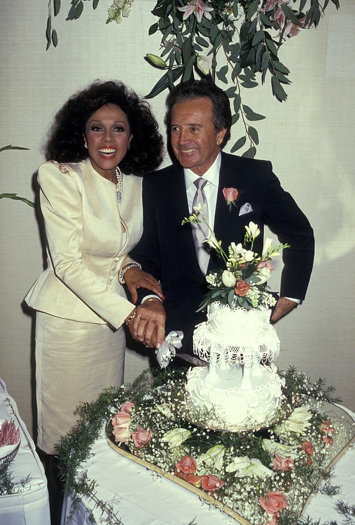 Diahann Carroll and Vic Damone during Wedding of Diahann Carroll And Vic Damone at Golden Nugget Casino in Atlantic City, New Jersey on January 03, 1987 | Photo: Getty Images
