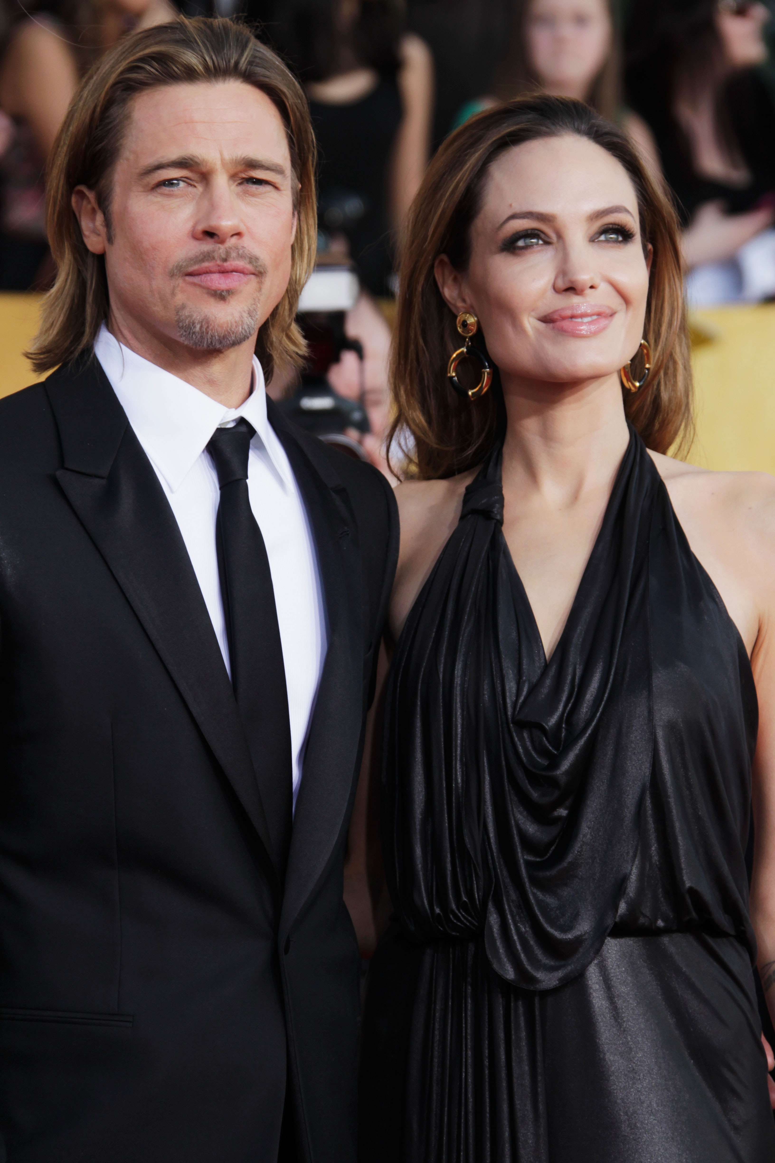 Brad Pitt and Angelina Jolie at the 18th Annual Screen Actors Guild Awards held at The Shrine Auditorium on January 29, 2012, in Los Angeles, California. | Source: Getty Images