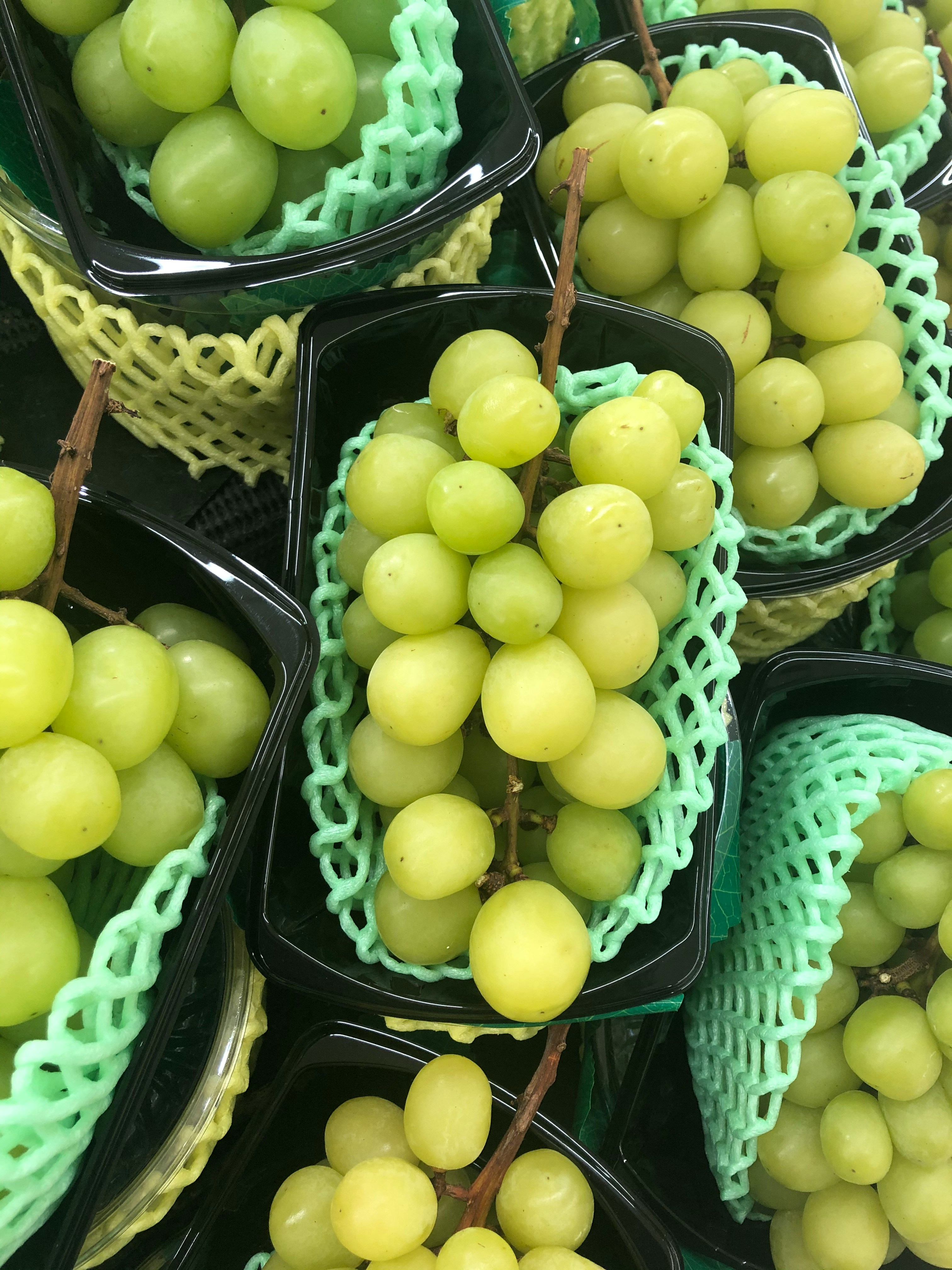Baskets of green grapes | Source: Unsplash