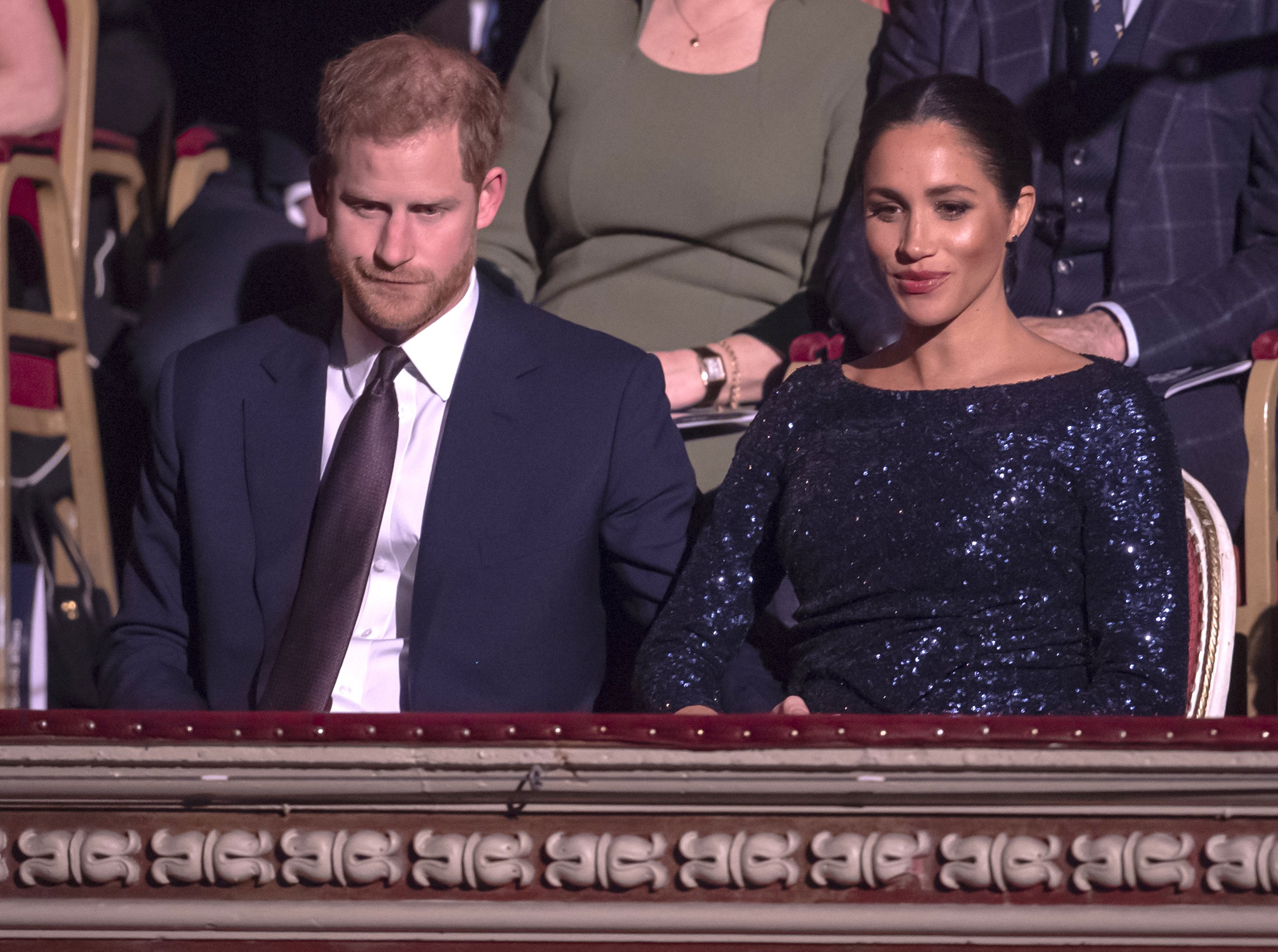 Prince Harry and Meghan Markle attending the premiere of Cirque du Soleil in London, January, 2019. | Photo: Getty Images.