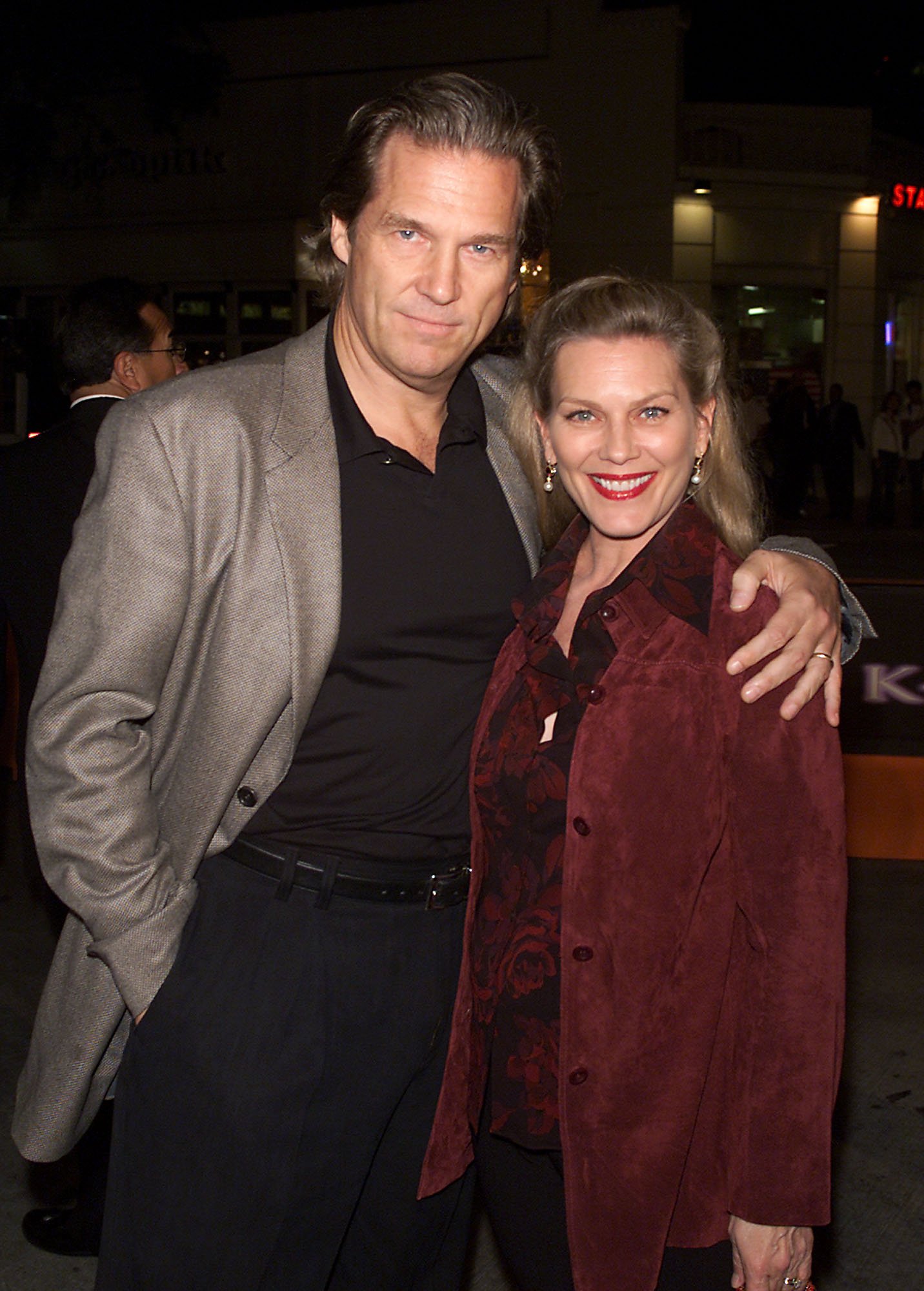 Jeff Bridges and Susan Geston in Los Angeles 2001. | Source: Getty Images