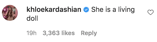 Khloe Kardashian commented on a photo of Kim Kardashian and Chicago West sitting on a couch | Source: Instagram.com/kimkardashian