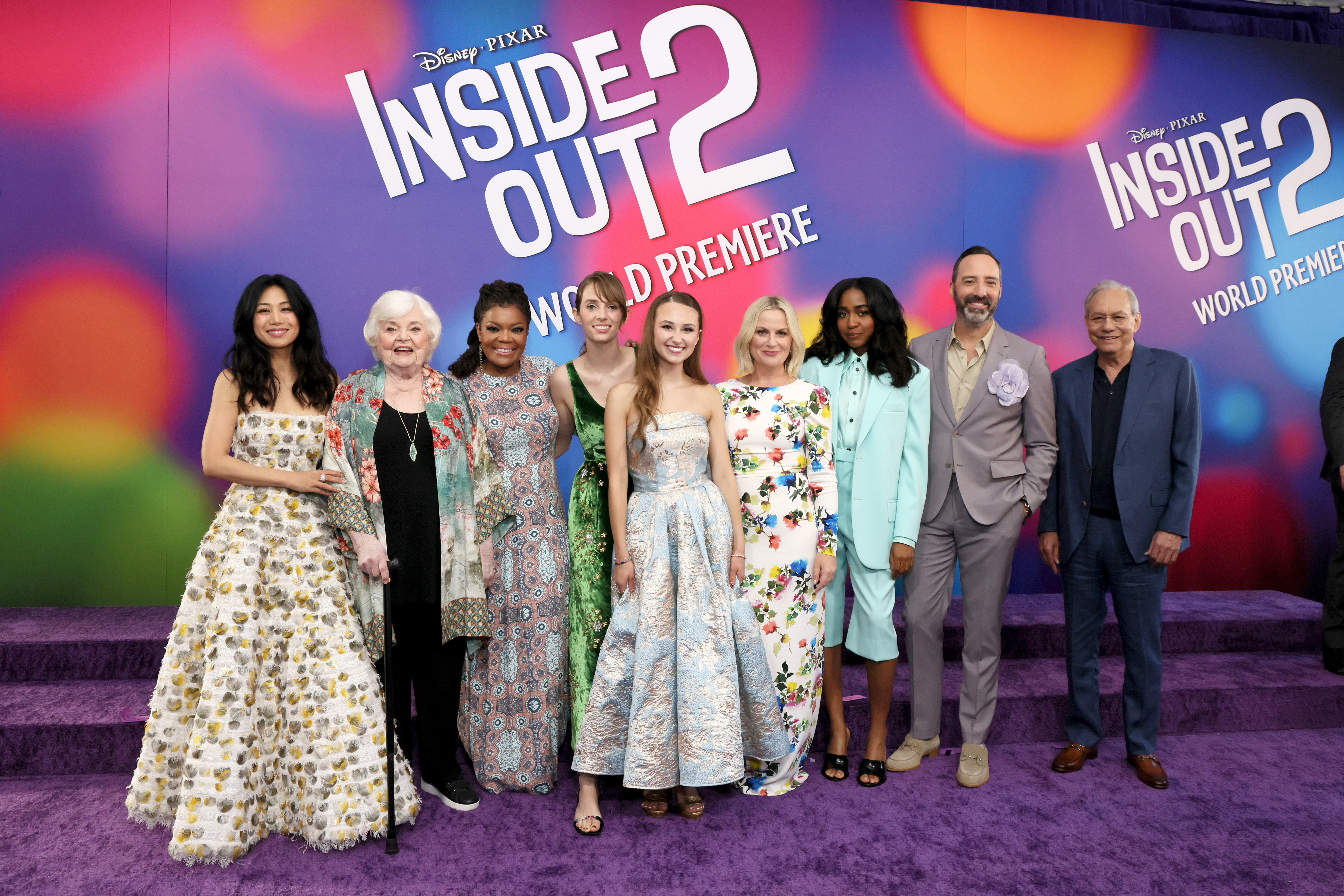 Some of the cast of "Inside Out 2" at the world premiere in Hollywood, California on June 10, 2024 | Source: Getty Images