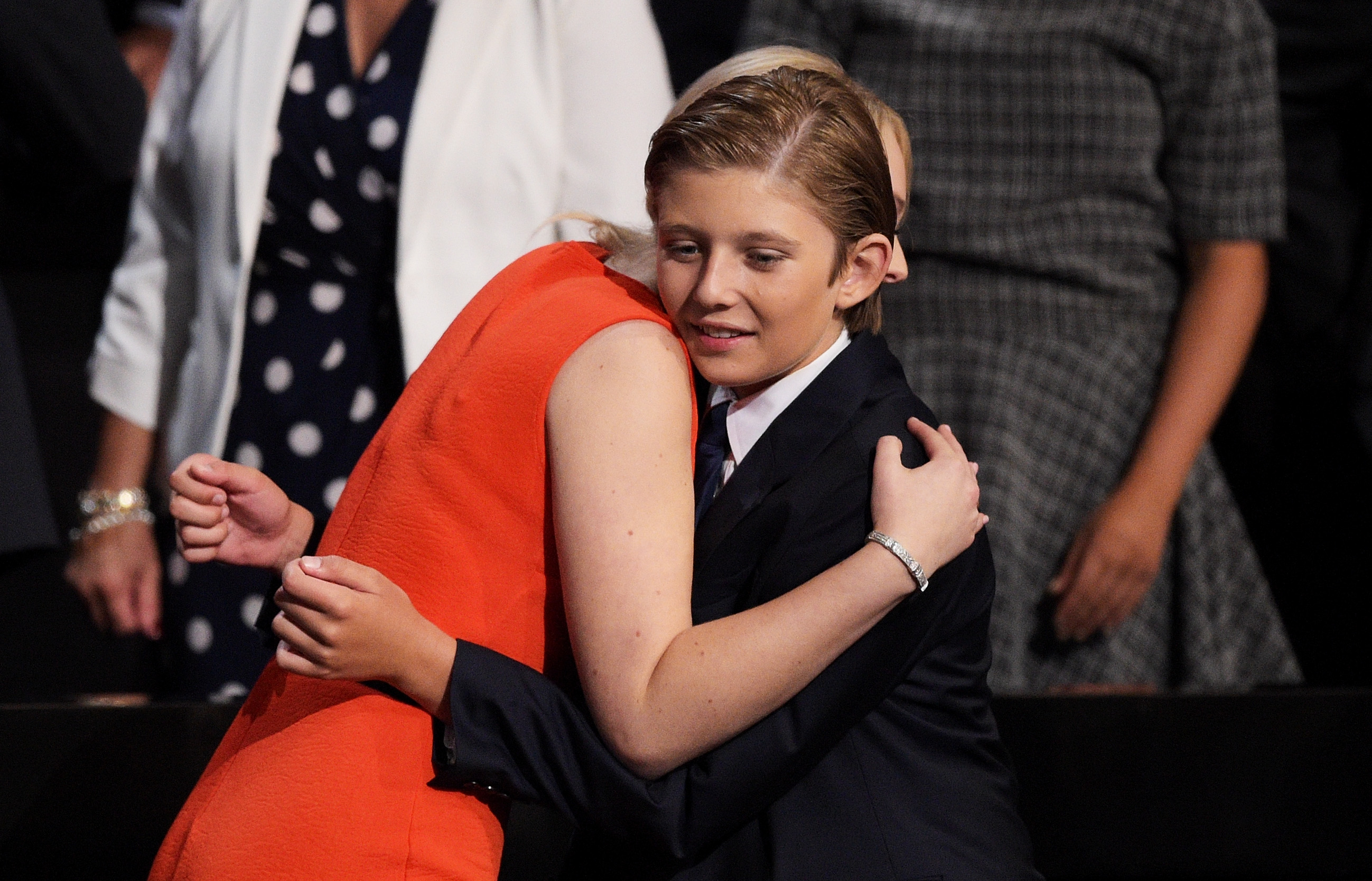 Barron Trump photographed on the fourth day of the Republican National Convention on July 21, 2016, in Cleveland, Ohio. | Source: Getty Images