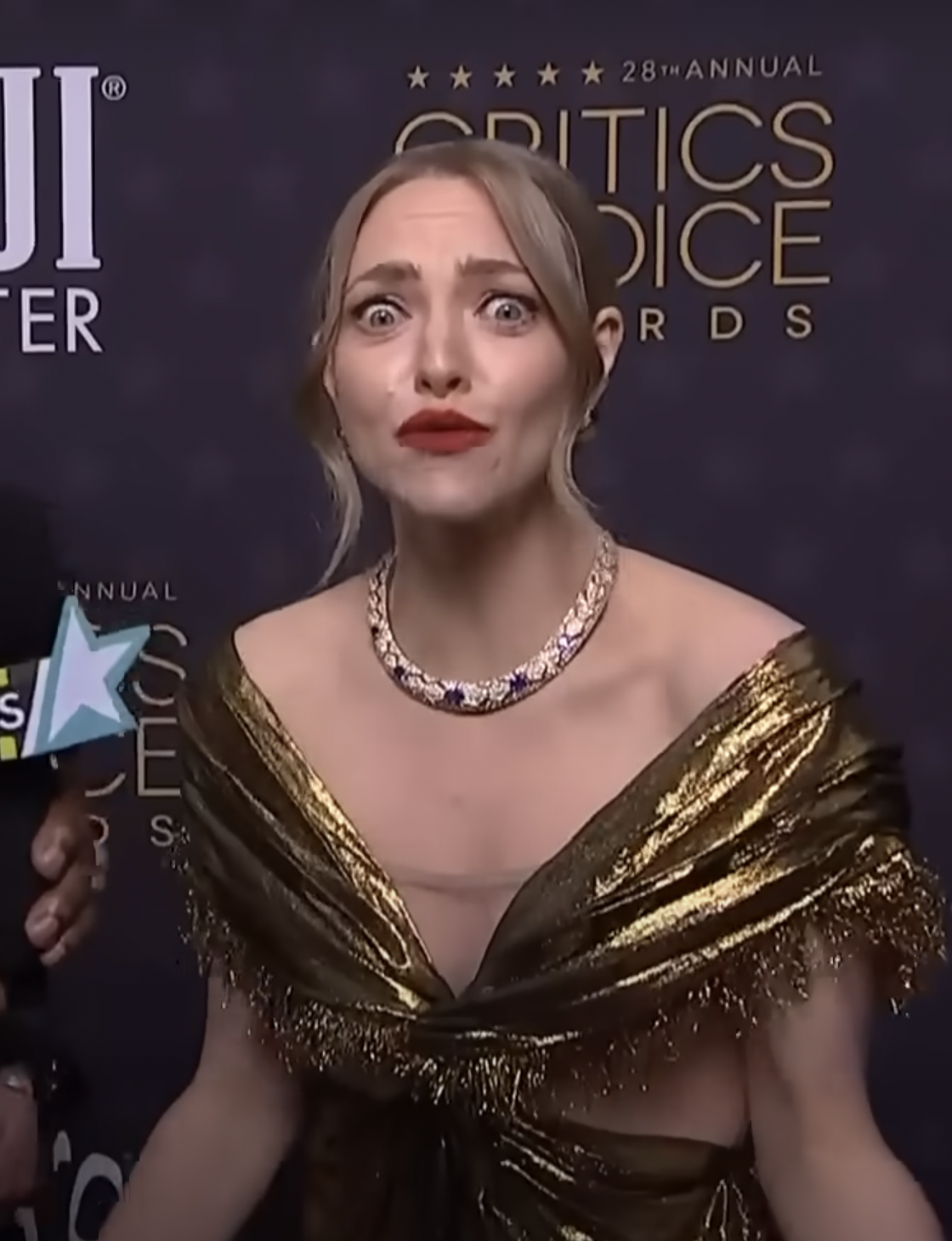 Amanda Seyfried from a video dated January 16, 2023. | Source: YouTube/Access Hollywood