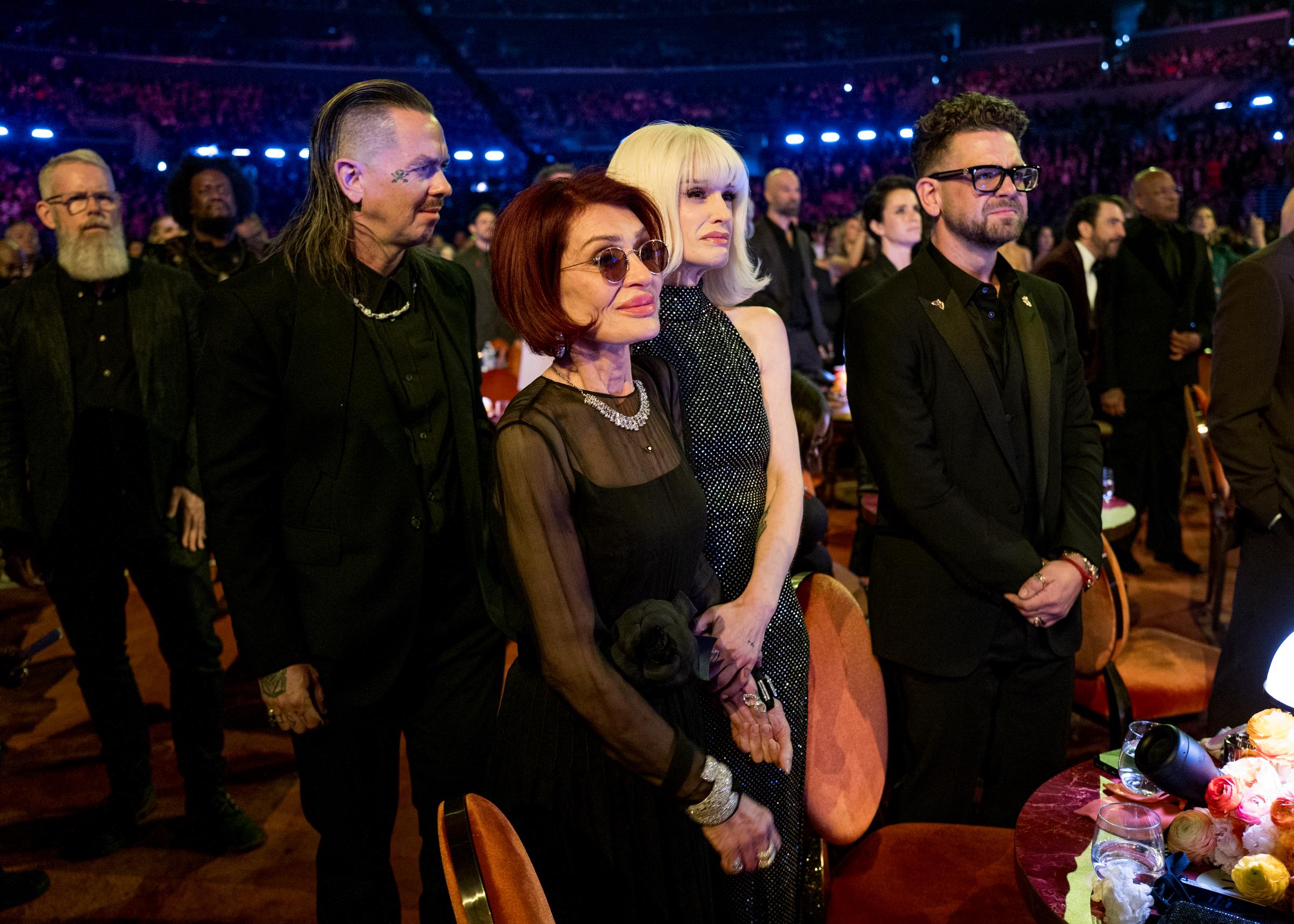 Sid Wilson, Sharon, Kelly and Jack Osbourne at The 68th Annual Grammy Awards on 1 February 2026 in Los Angeles, California. | Source: Getty Images