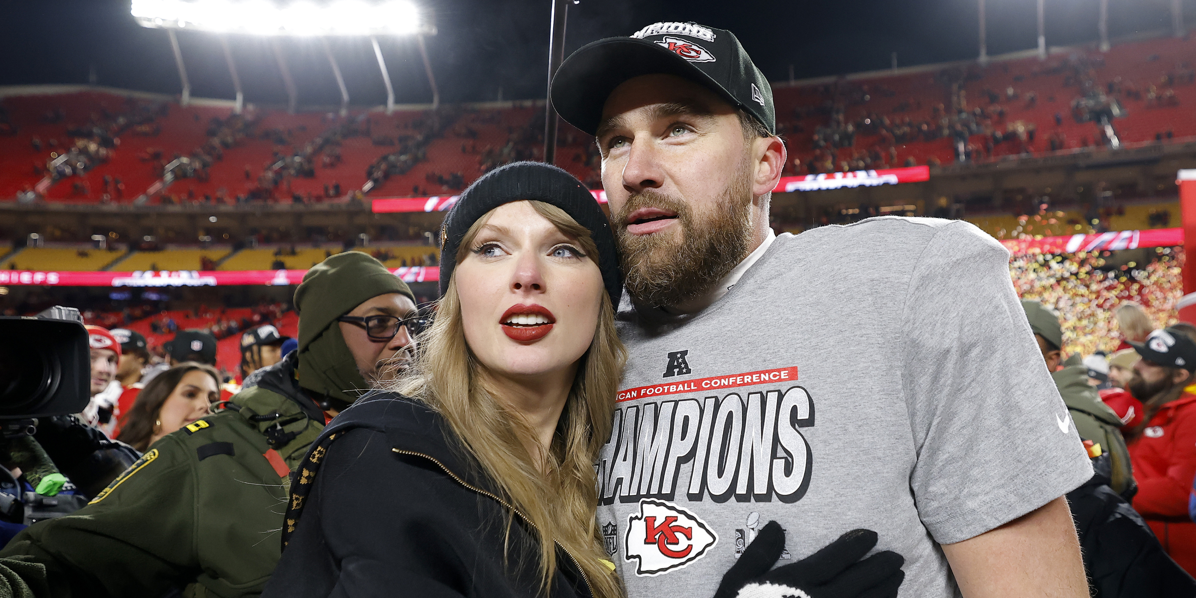 Taylor Swift and Travis Kelce | Source: Getty Images