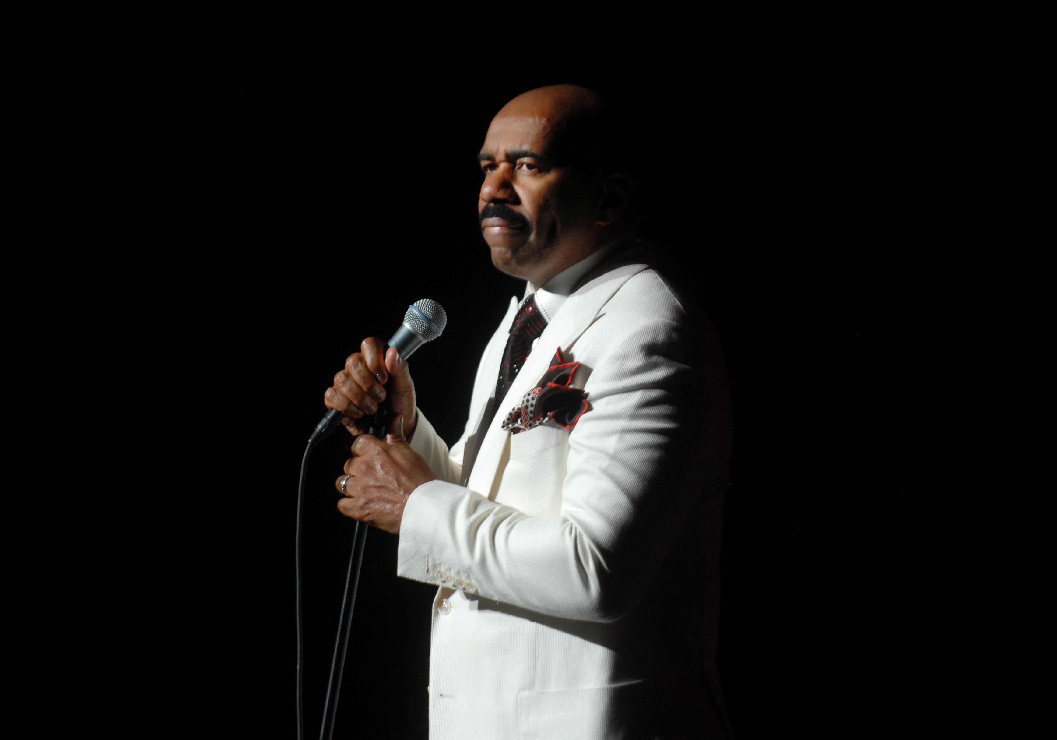 Steve Harvey Performing at Fox Theatre on June 9, 2012 in Detroit, Michigan. | Source: Gett Images