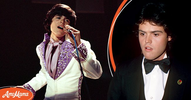 Donny Osmond performs on stage circa 1972 (left), Donny Osmond at a formal event circa 1970 in New York (right) | Photo: Getty Images
