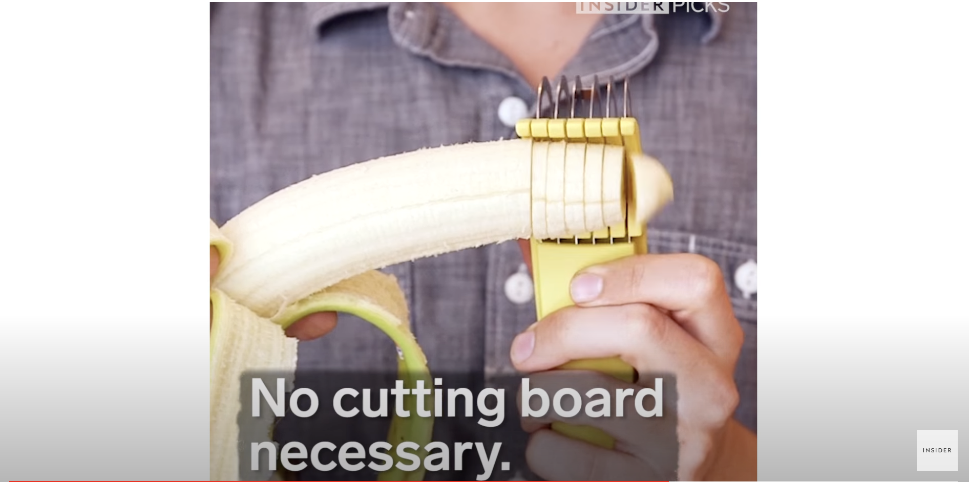 A banana slicer | Source: YouTube/Insider
