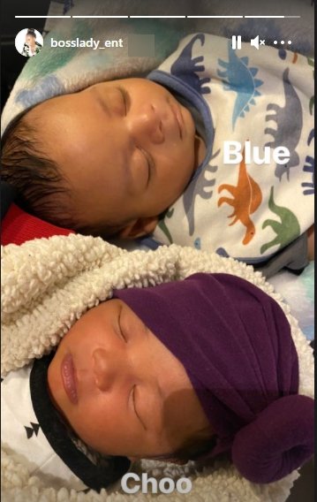 Snoop Dogg's grandkids, Chateau and Sky Love, taking a nap | Photo: Instagram/bosslady_ent