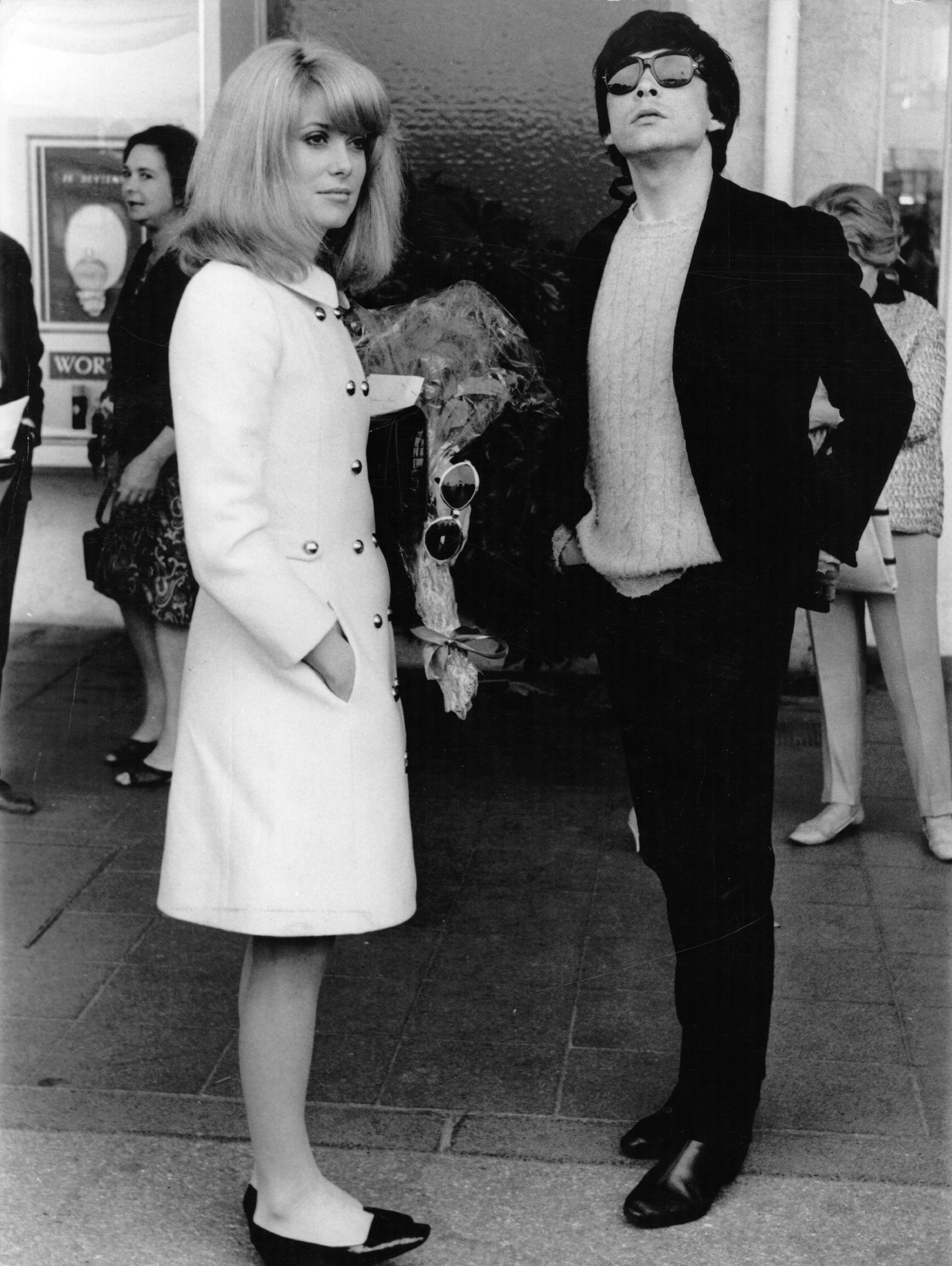 Cathrine Deneuve and ex husband David Bailey in Cannes, France in 1966. | Source: Getty Images 
