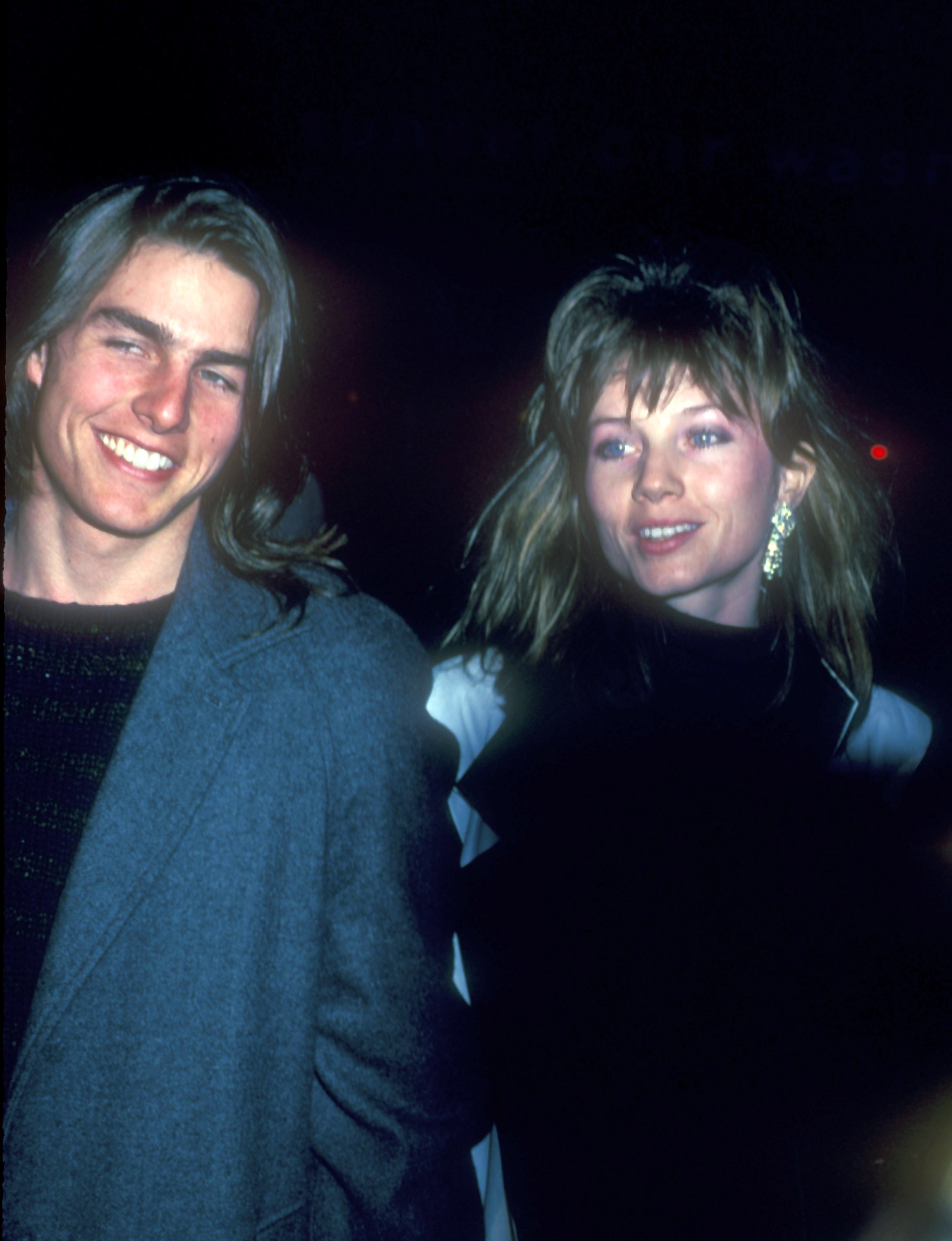 Tom Cruise and Rebecca DeMornay are photographed during" The Breakfast Club" Premiere in Los Angeles at unspecified date | Source: Getty Images