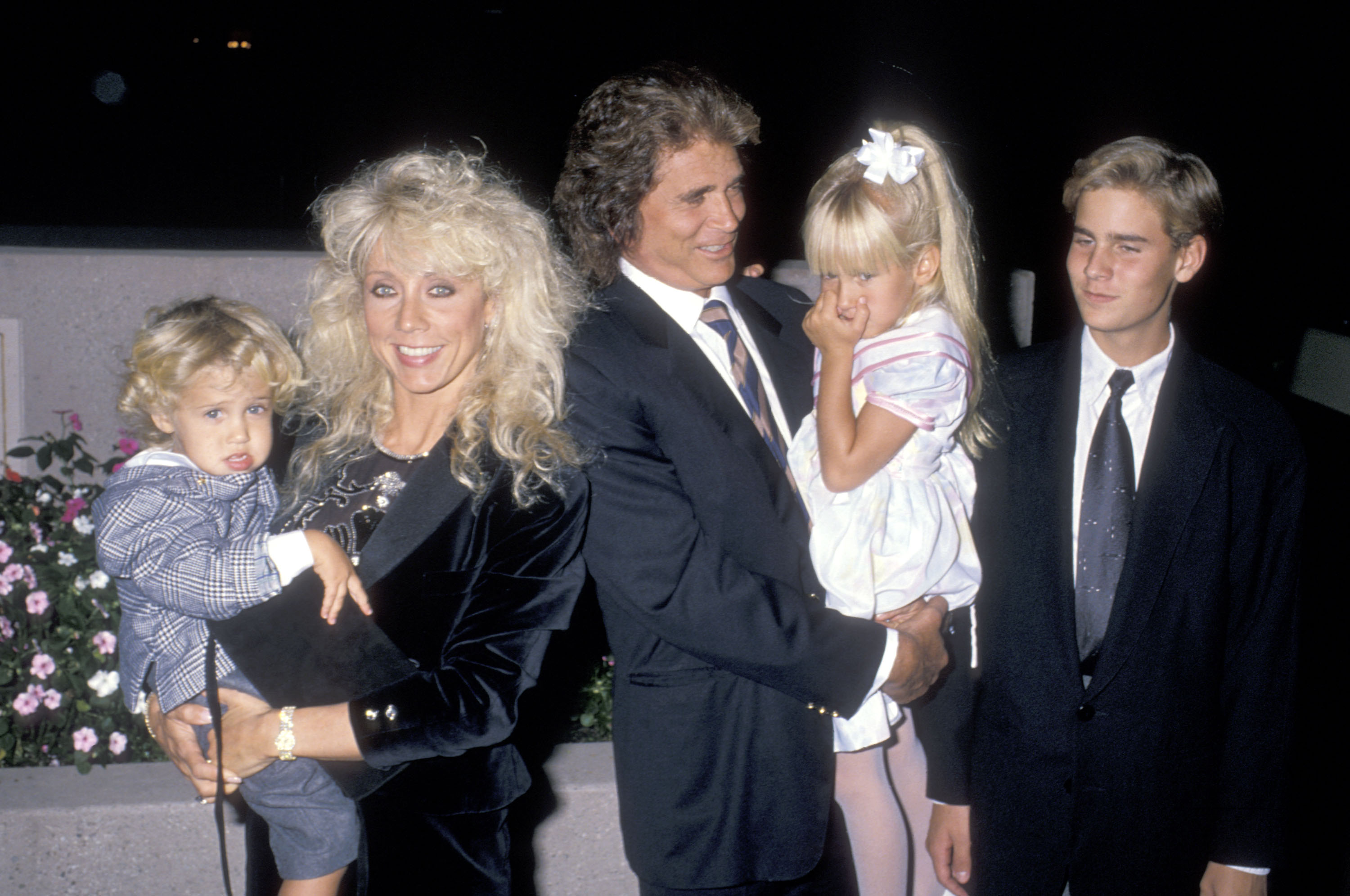 Michael Landon, Cindy Landon, Sean Landon, Jennifer Landon, and Christopher Landon at the National Down Syndrome Congress Second Annual Michael Landon Celebrity Gala n Culver City, California in 1988 | Source: Getty Images