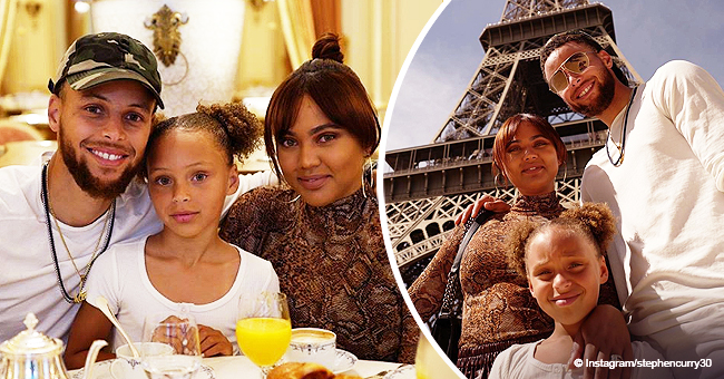 Steph and Ayesha Curry Take Daughter Riley to Paris to Celebrate 7th ...
