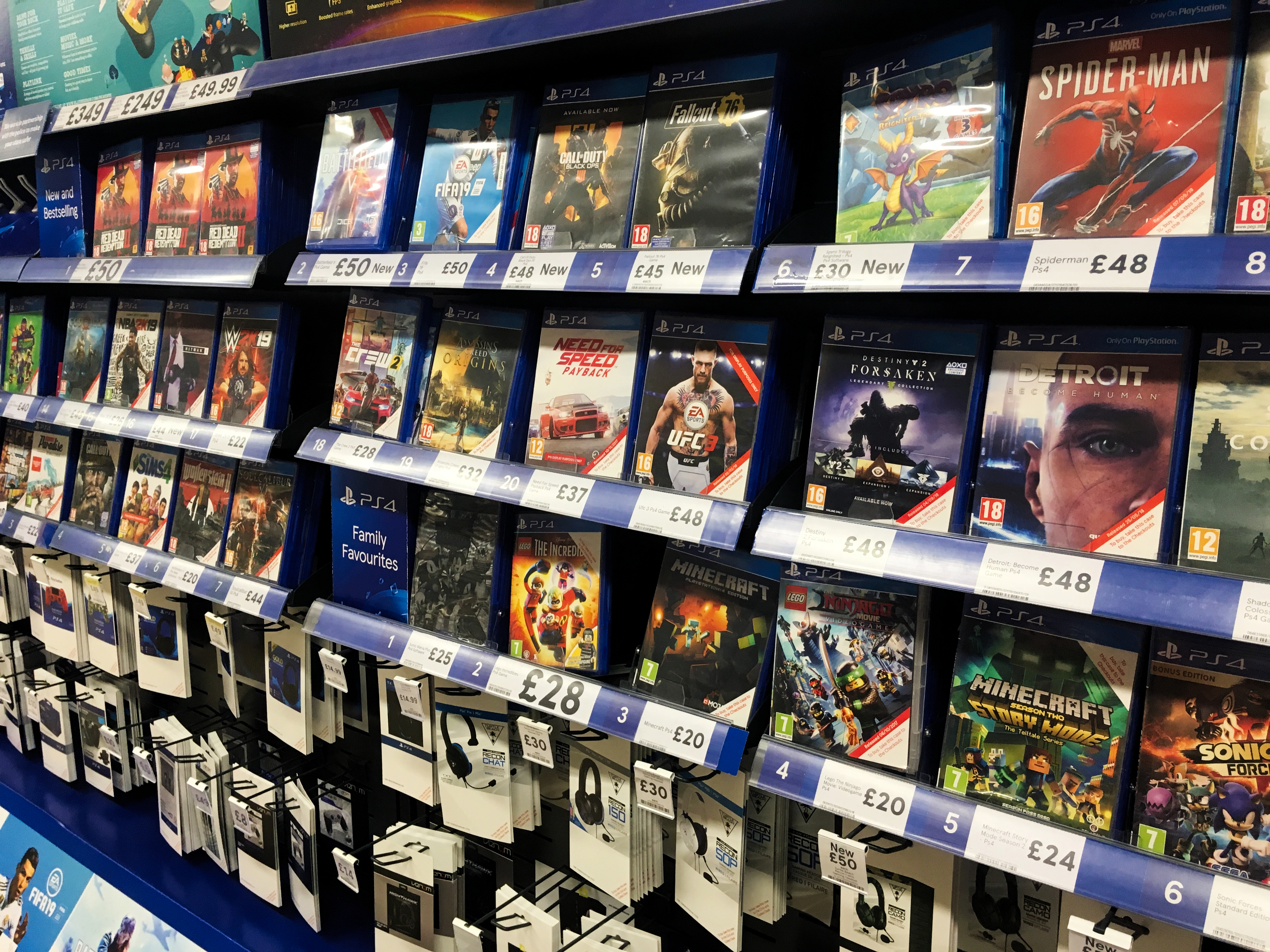 Video games in a shop | Source: Shutterstock