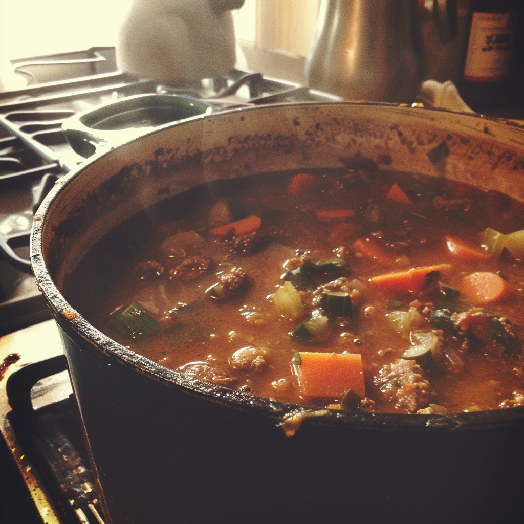 A pot of soup | Source: Midjourney