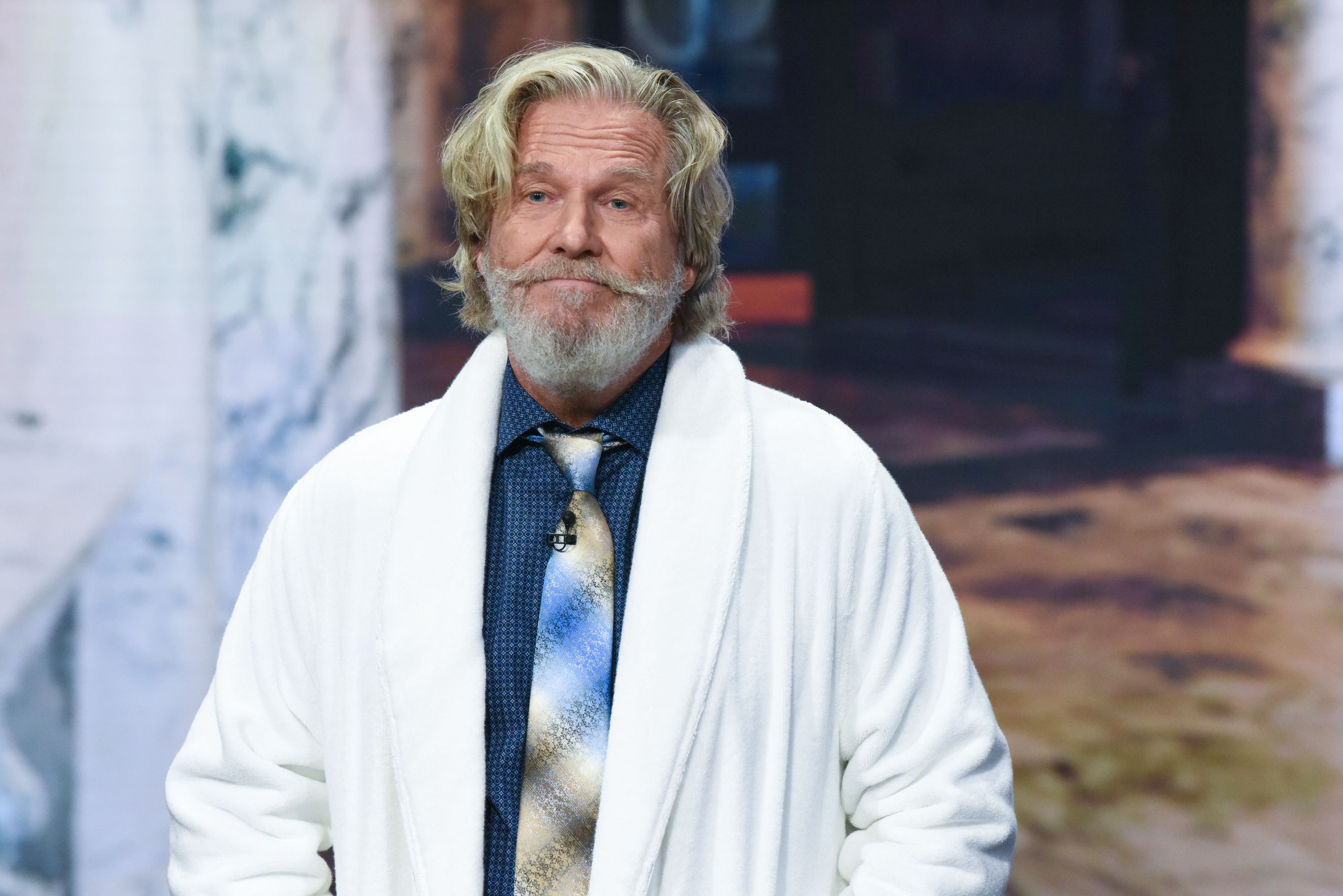 Jeff Bridges as a guest on "The Late Show with Stephen Colbert" on September 28, 2018 | Photo: Scott Kowalchyk/CBS/Getty Images