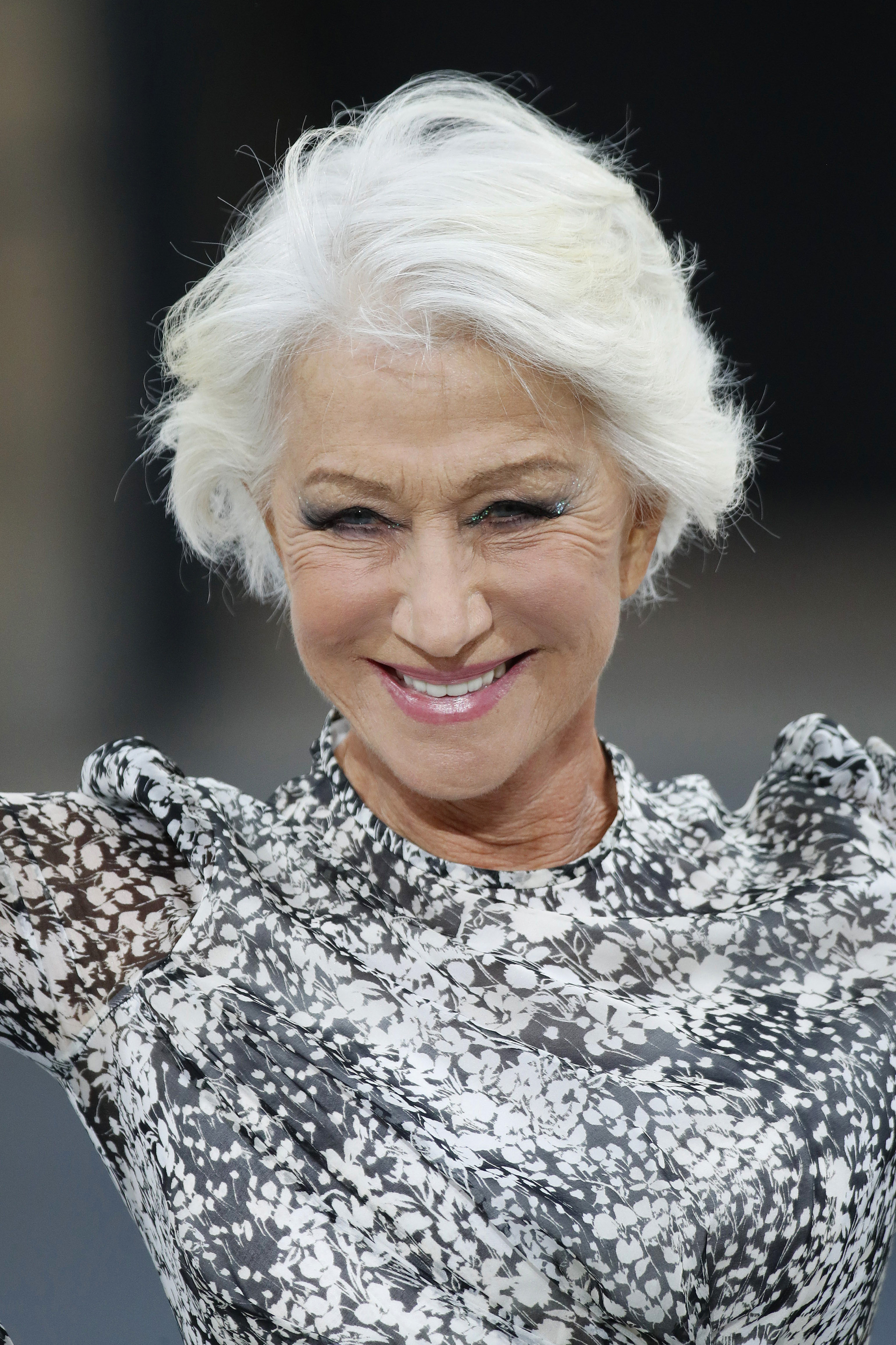 Helen Mirren during the "Le Defile L'Oreal Paris" Show as part of Paris Fashion Week on September 28, 2019 in Paris, France | Source: Getty Images