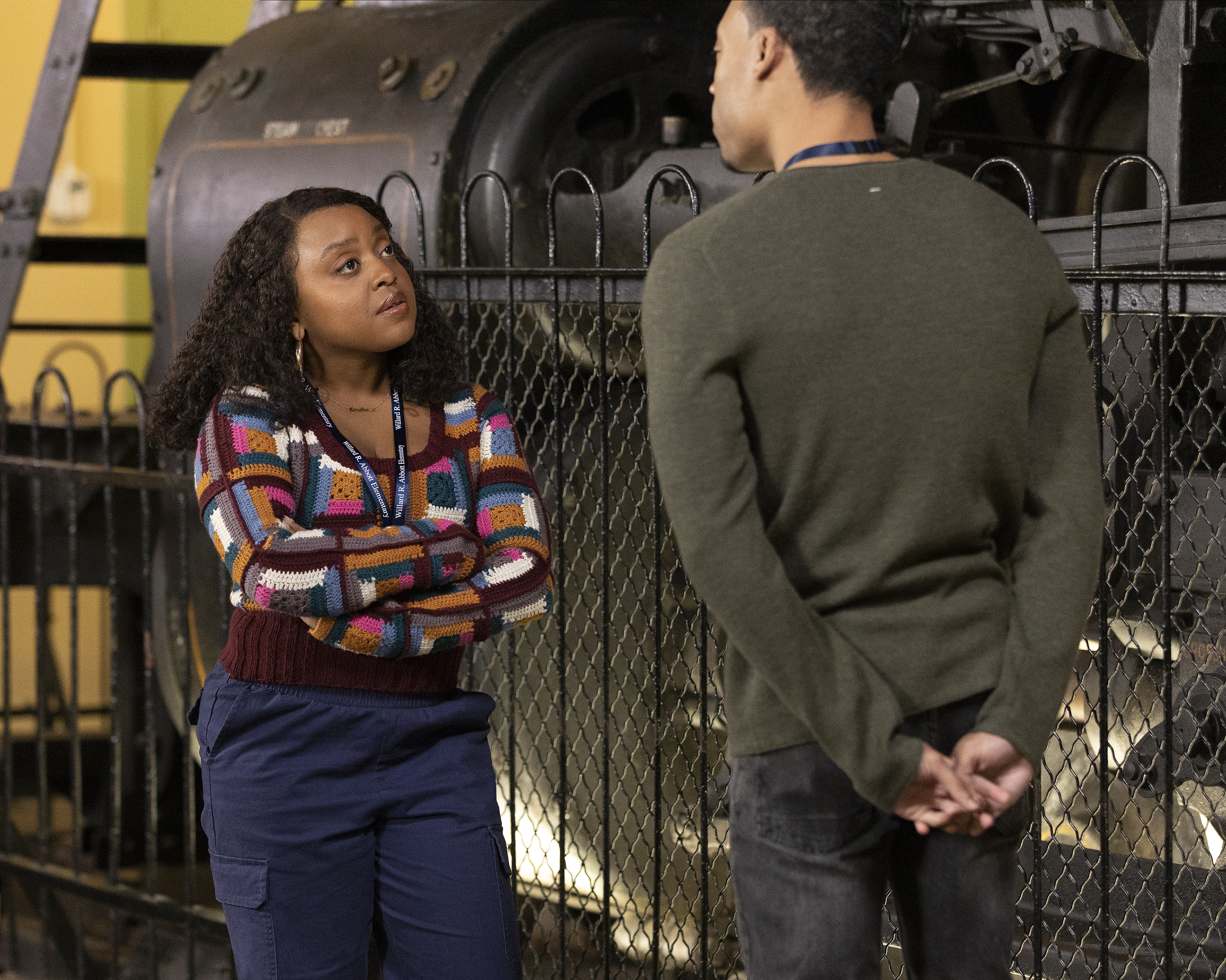 Quinta Brunson as Janine Teagues and Tyler James Williams as Gregory Eddie on the season two finale of "Abbott Elementary." | Source: Getty Images