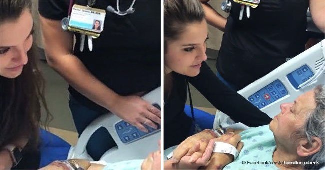 Emotional video of 'angel' nurse singing to dying patient