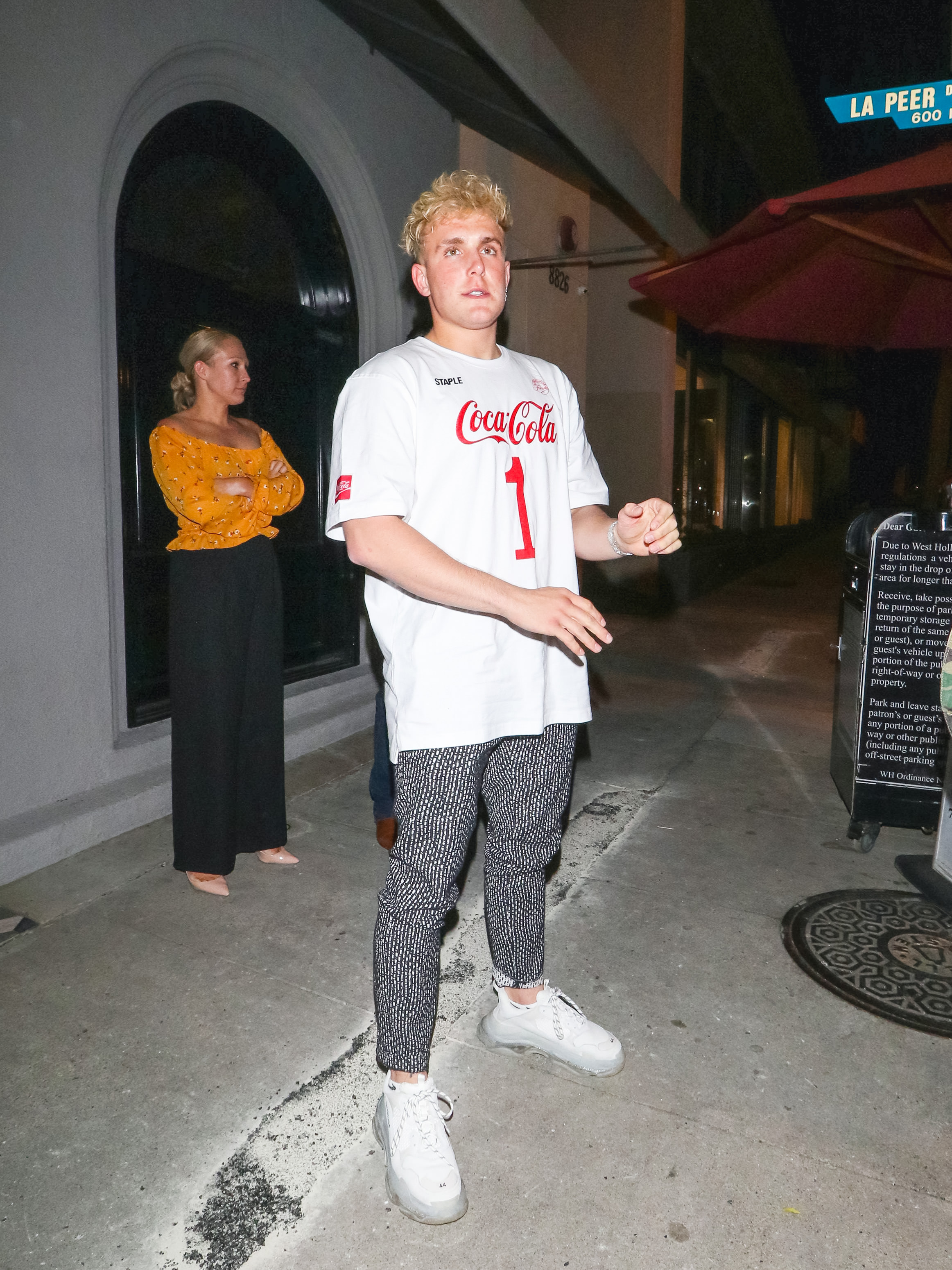 Jake Paul is seen in Los Angeles, California on March 19, 2019. | Source: Getty Images