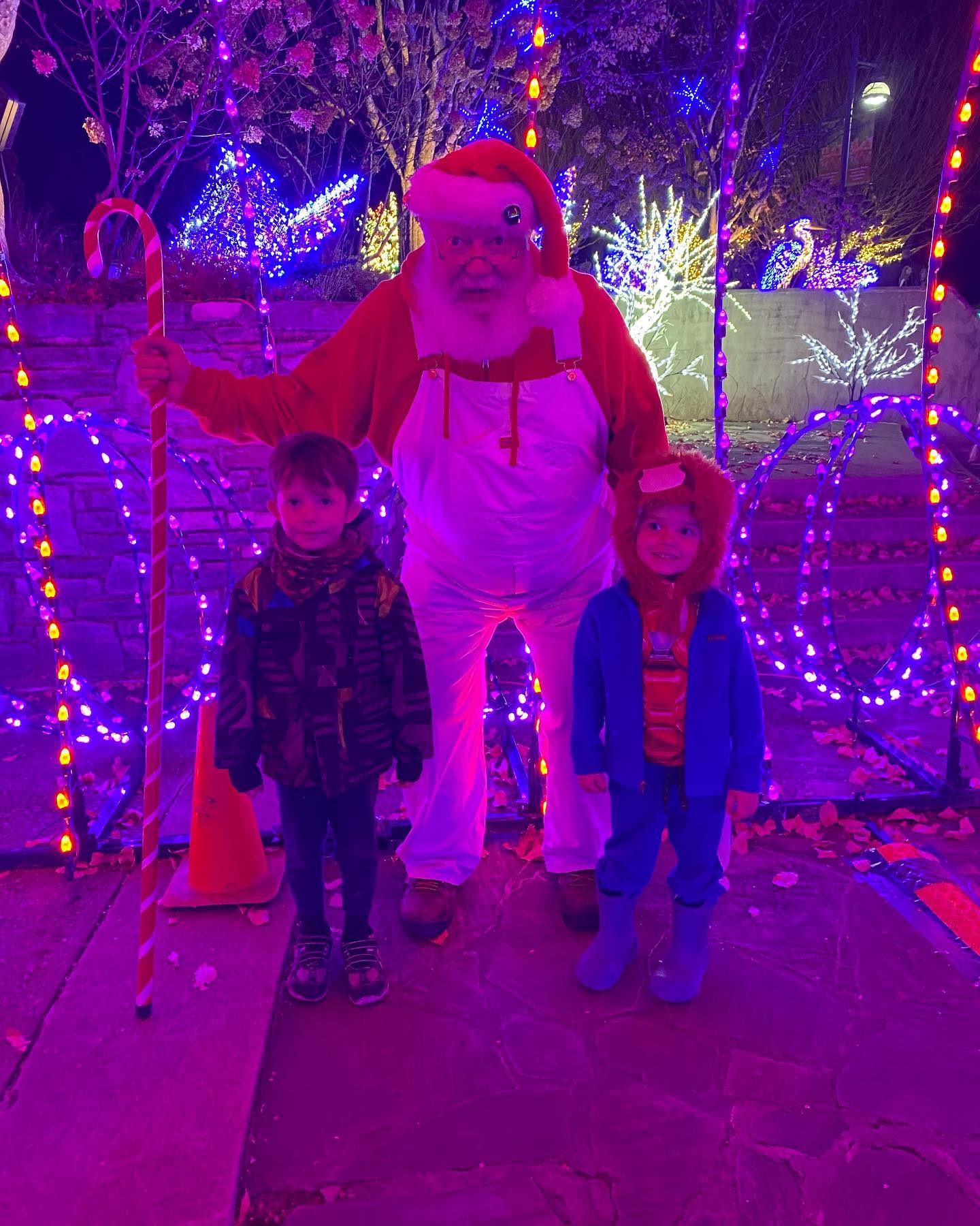 Felix and Lucas with Father Christmas, from a post dated October 2, 2024 | Source: Facebook/brianapy