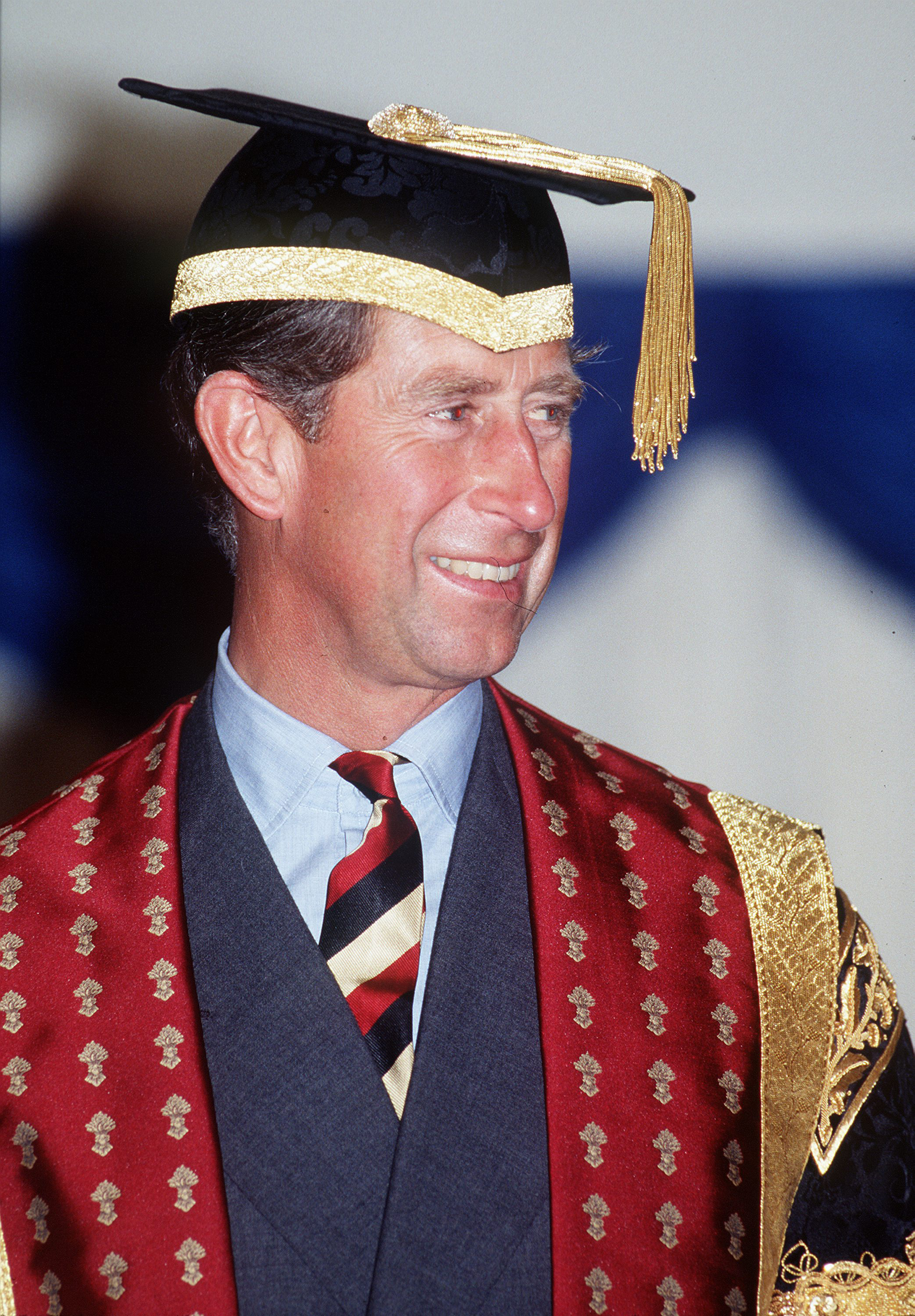 Prince Charles, Prince of Wales attends a graduation ceremony at The Royal Agricultural College in Cirencester England, on October 7, 1995. | Source: Getty Images
