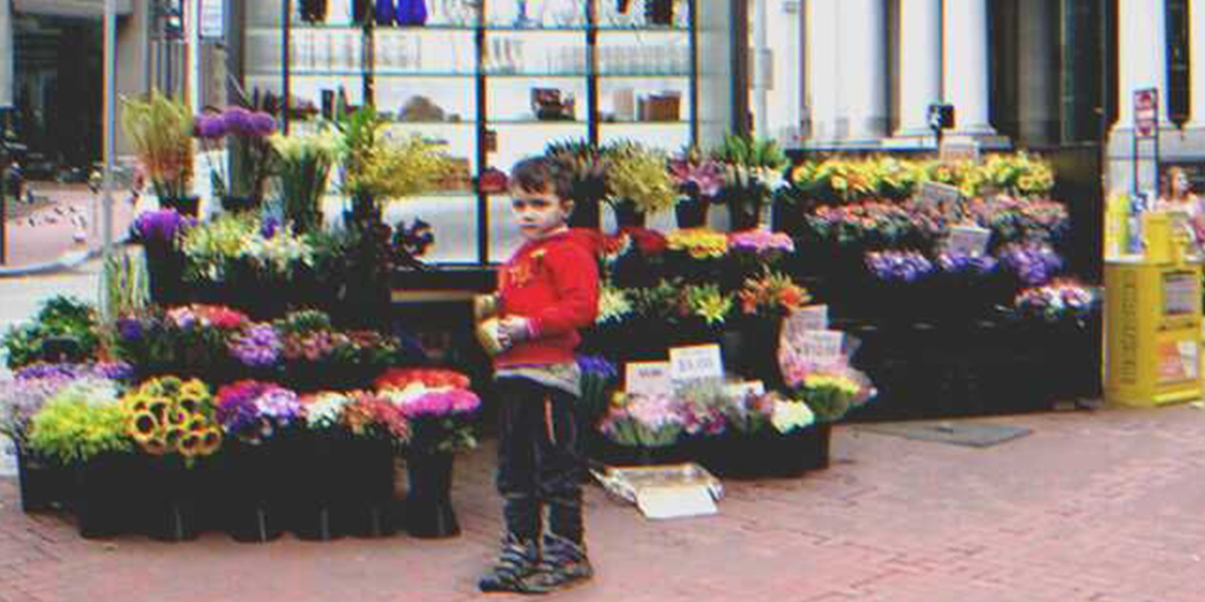 Un garçon chez un fleuriste | Shutterstock Flickr / Ed Schipul