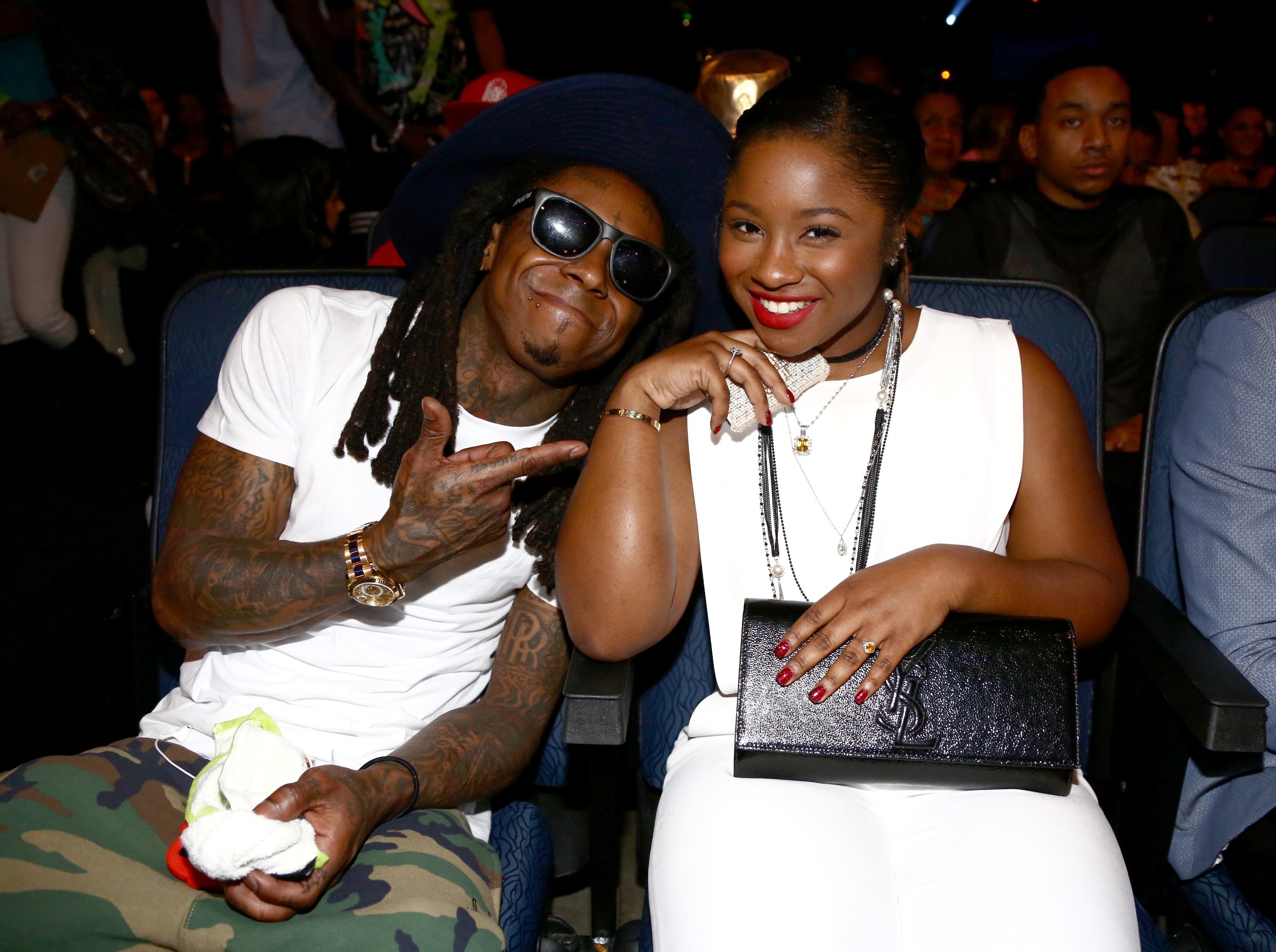 Lil Wayne and Reginae Carter pose during the BET AWARDS '14 on June 29, 2014 in Los Angeles, California. | Source: Getty Images