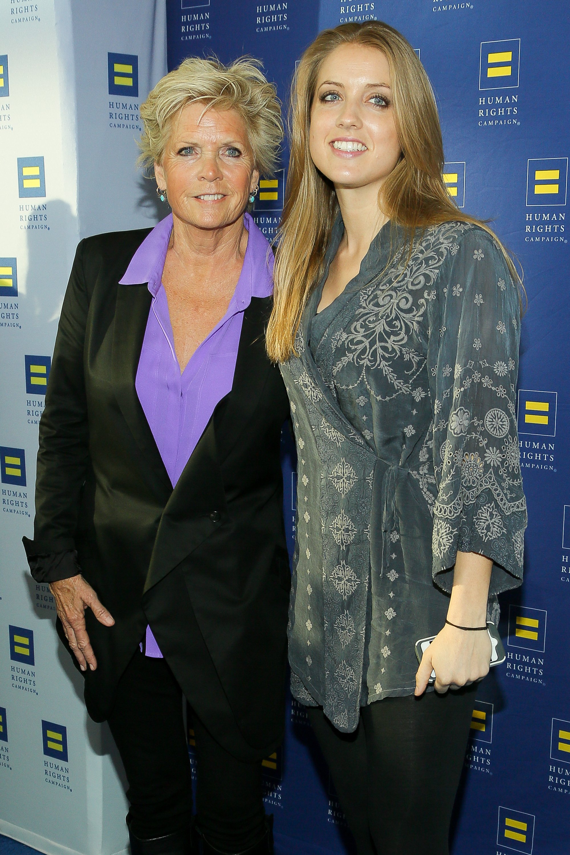 Meredith Baxter and Mollie Birney at the Human Rights Campaign Los Angeles ...