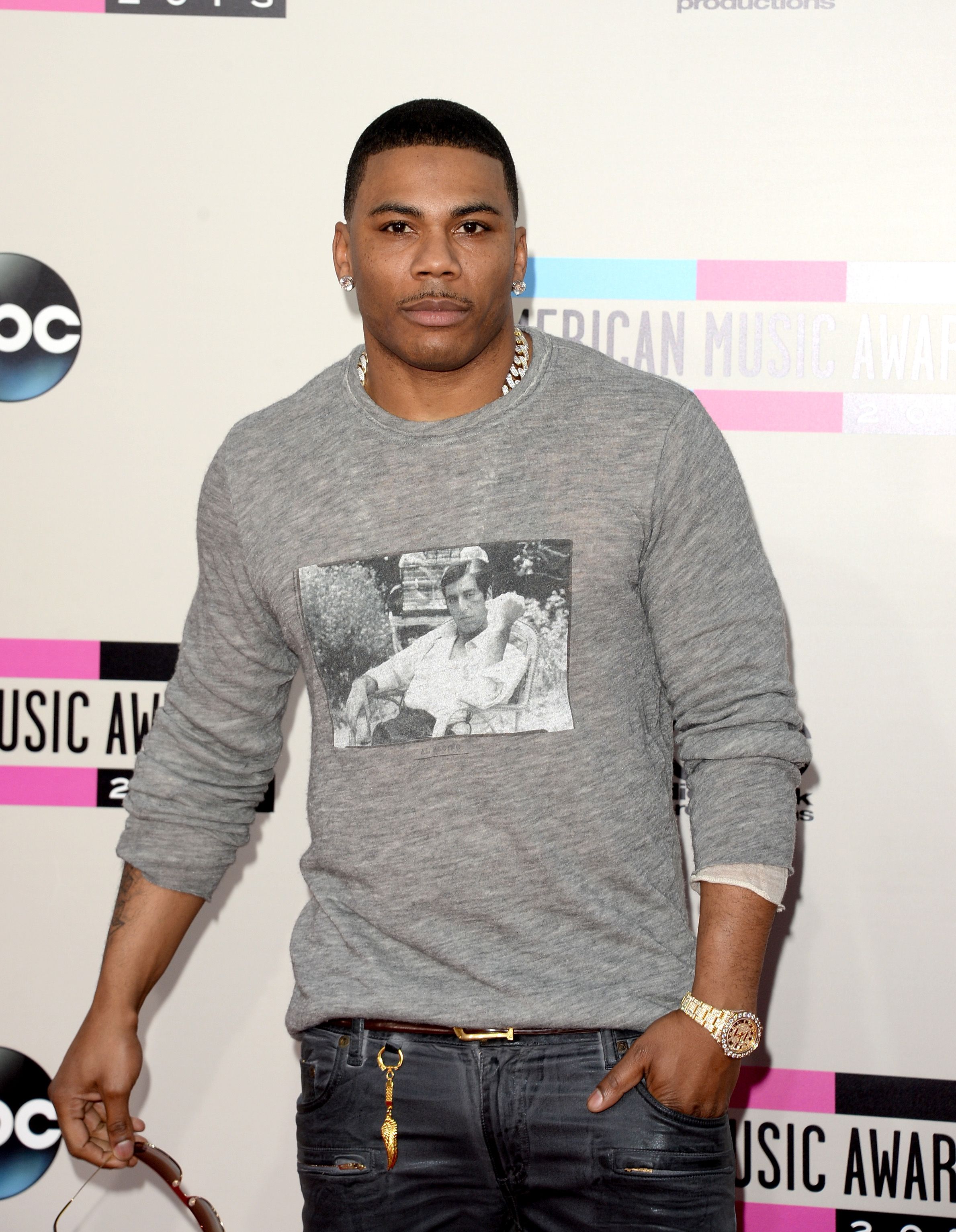 Nelly during the 2013 American Music Awards at Nokia Theatre L.A. Live on November 24, 2013. | Photo: Getty Images