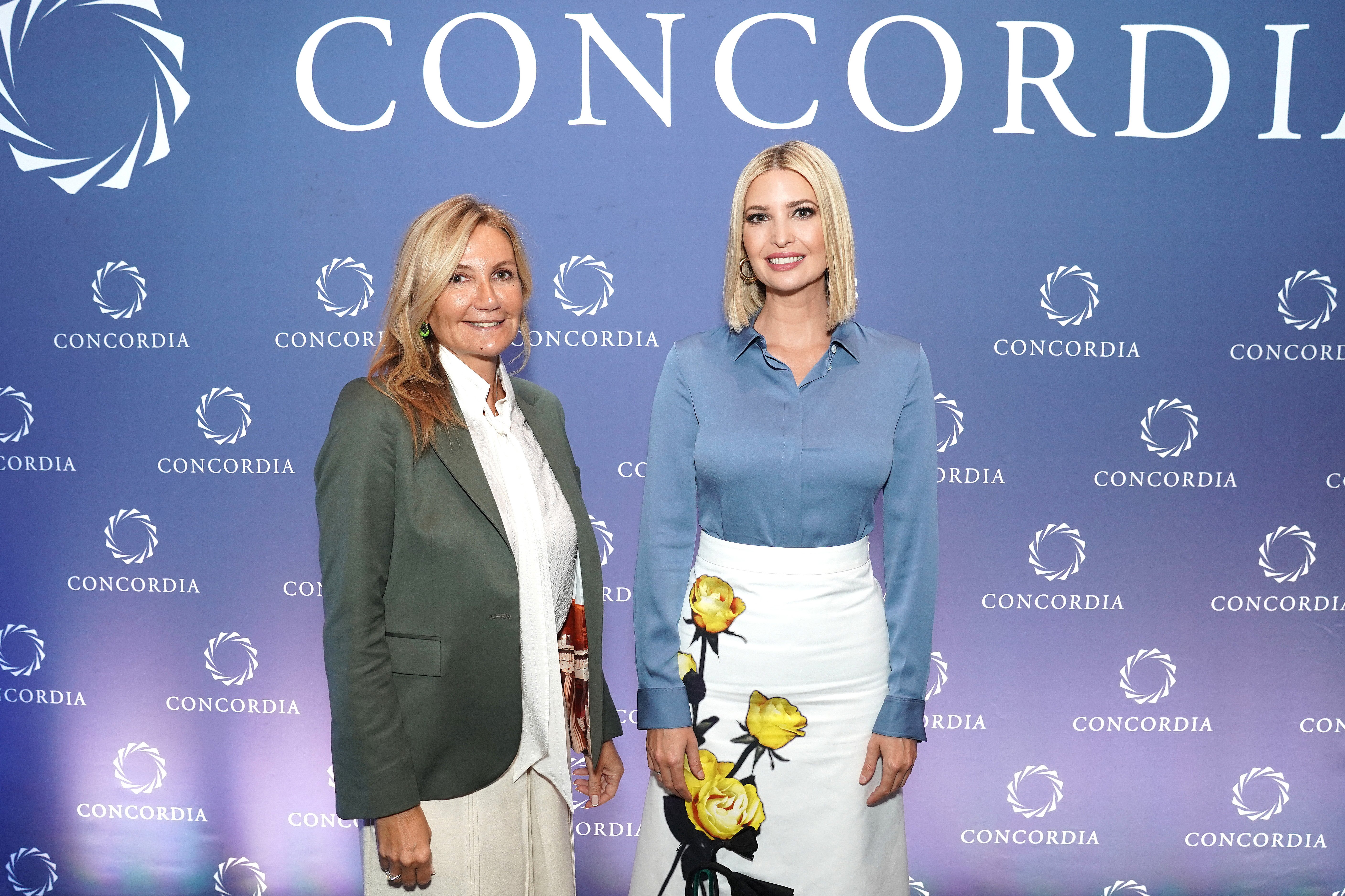 First Lady of Greece, Mareva Grabowski-Mitsotakis and Advisor to the President Ivanka Trump pose for a picture during the 2019 Concordia Annual Summit - Day 1 at Grand Hyatt New York on September 23, 2019 in New York City | Photo: Getty Images