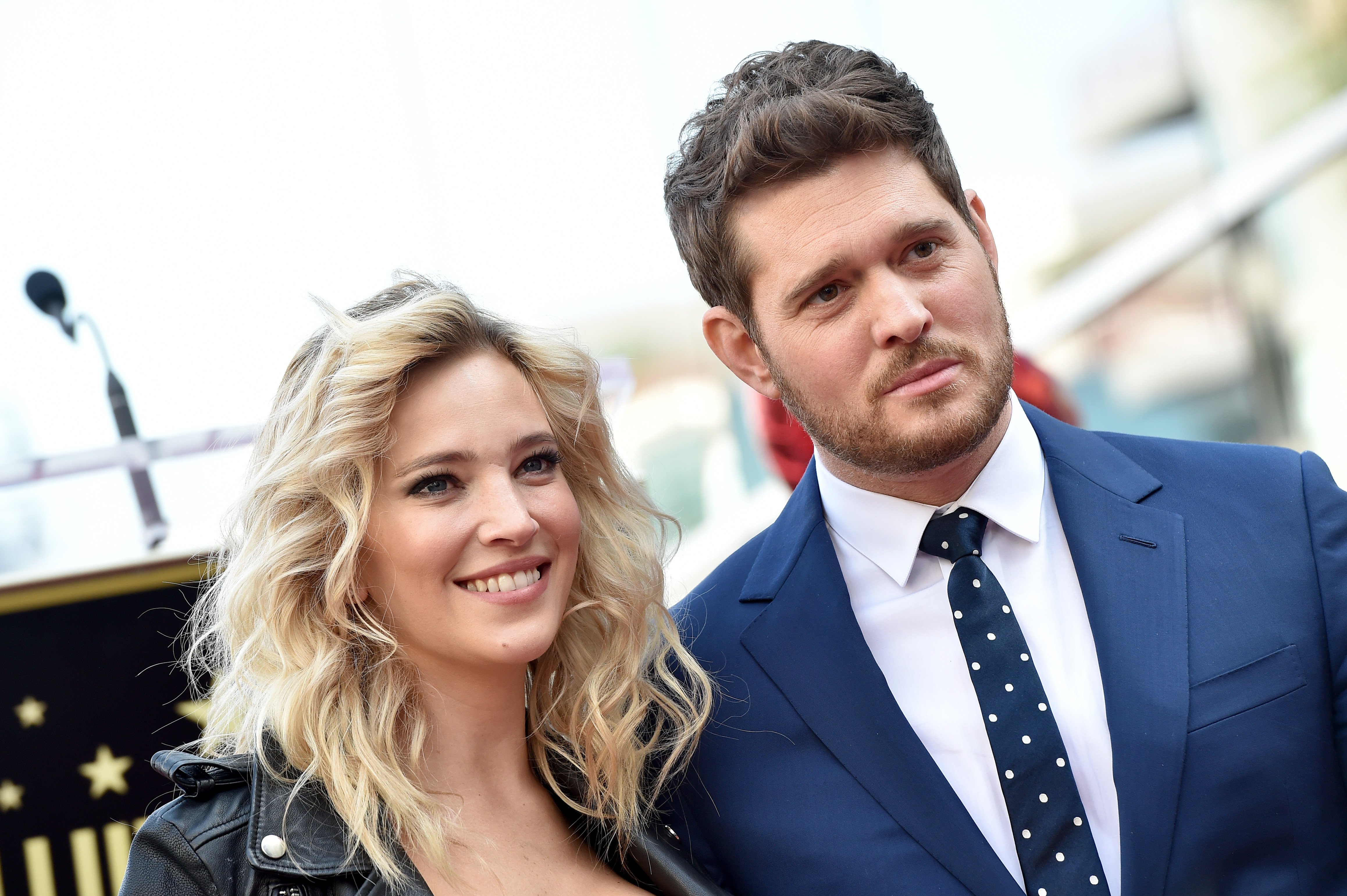  Michael Buble and Luisana Lopilato attend the ceremony honoring Michael Buble with star on the Hollywood Walk of Fame on November 16, 2018, in Hollywood, California. | Source: Getty Images.