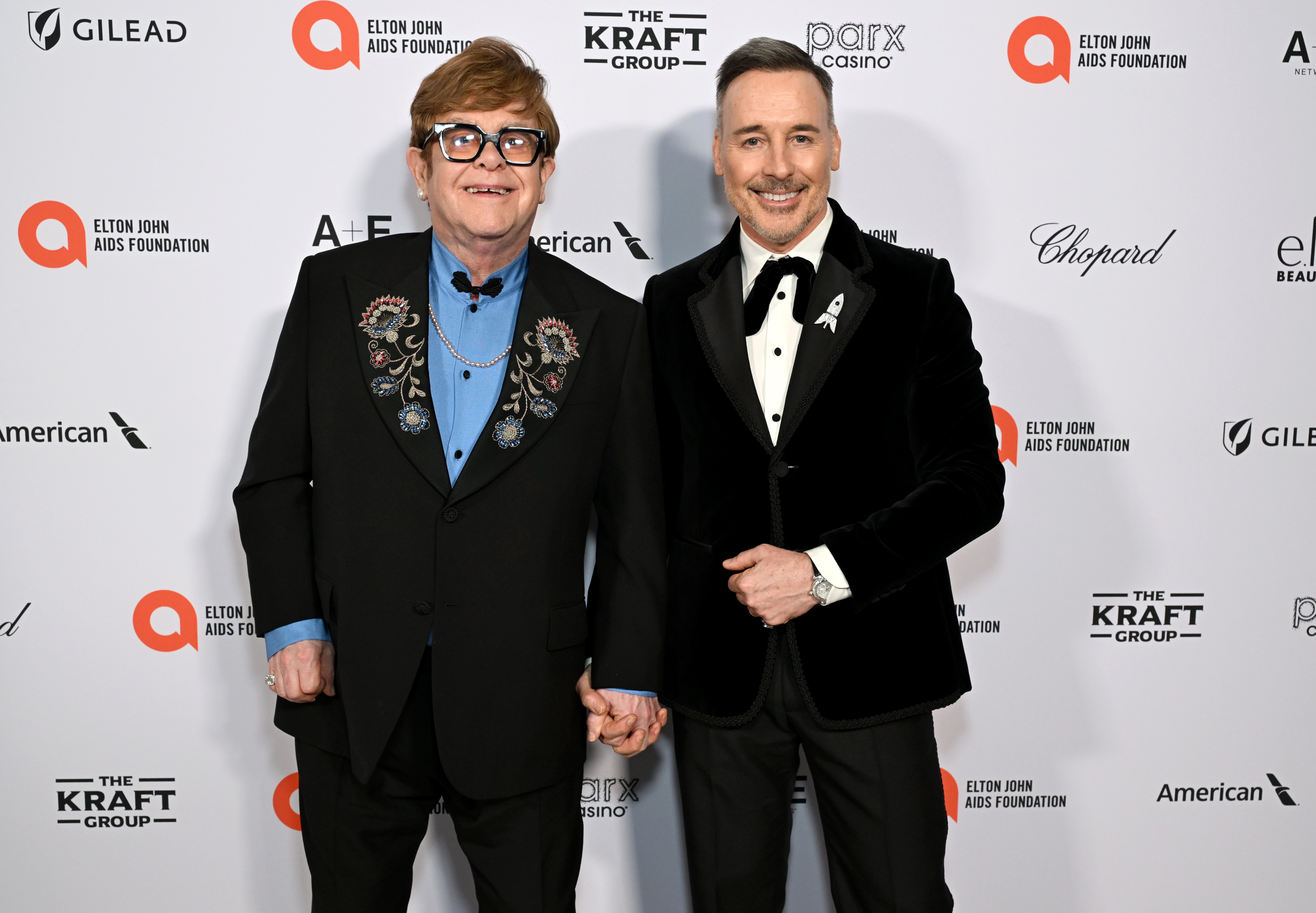 Elton John and David Furnish. | Source: Getty Images