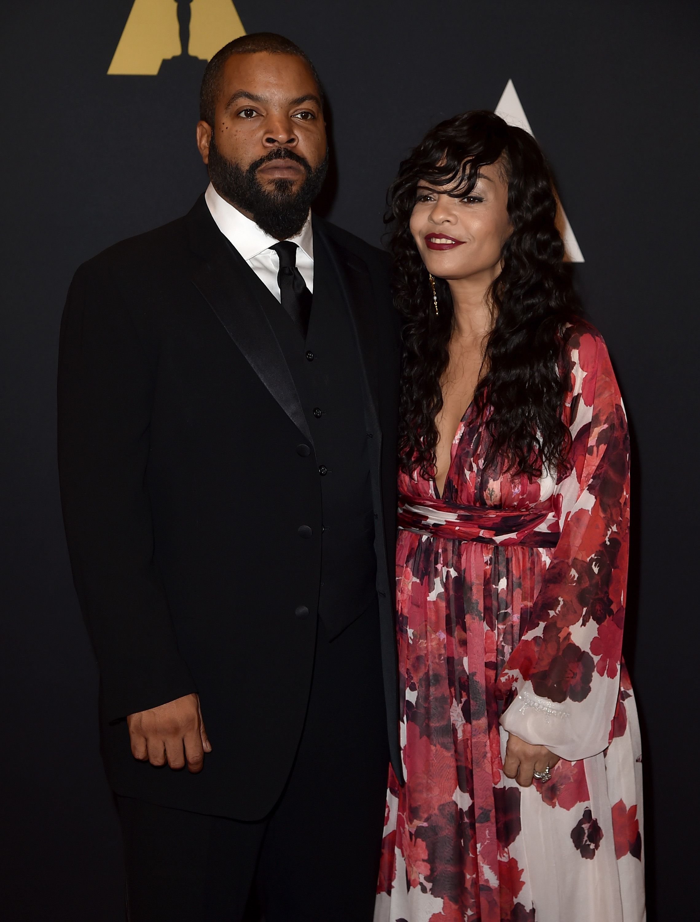 Ice Cube and Kimberly Woodruff during the Academy of Motion Picture Arts and Sciences' 7th annual Governors Awards at The Ray Dolby Ballroom at Hollywood & Highland Center on November 14, 2015 in Hollywood, California. | Source: Getty Images