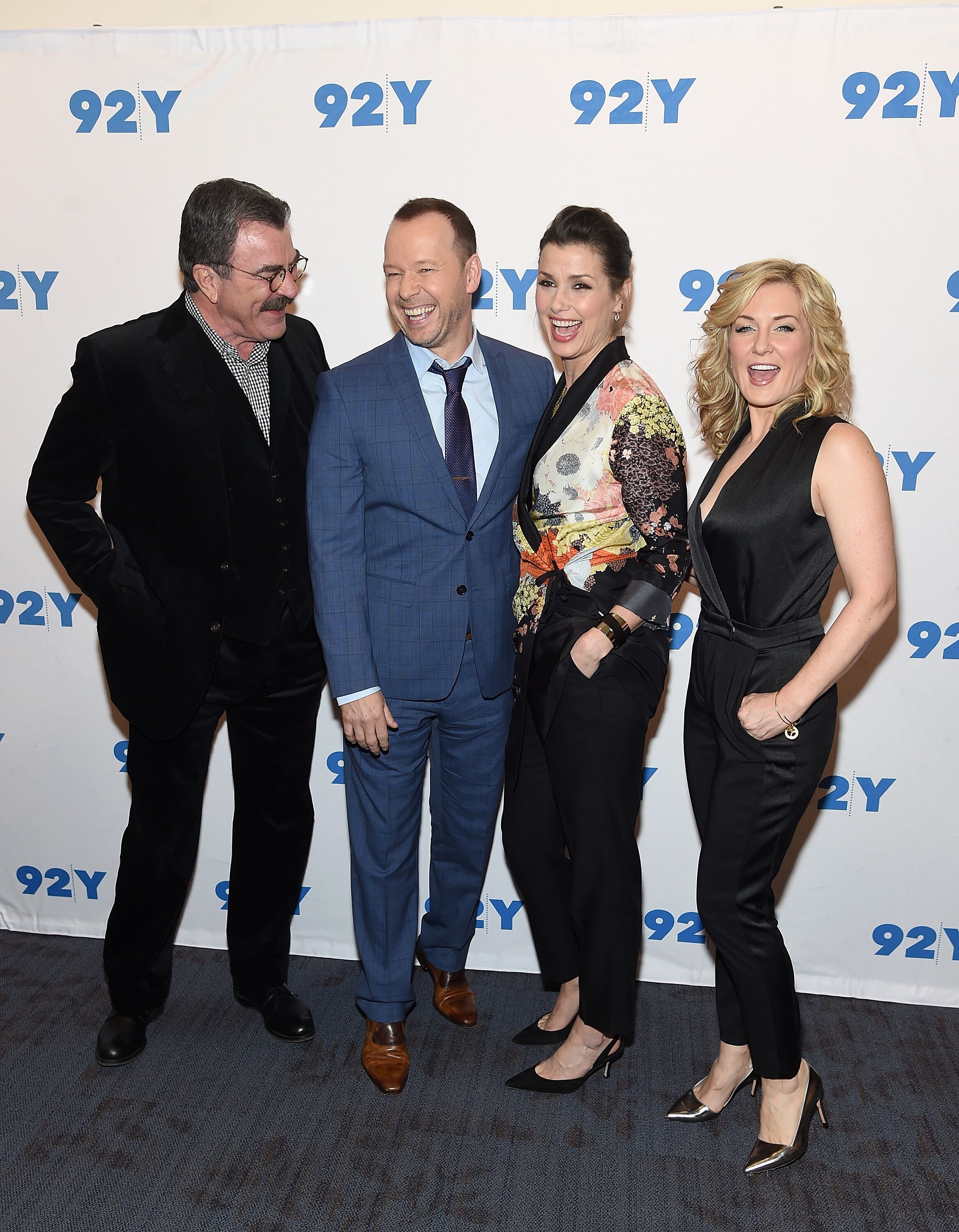 Tom Selleck,Donnie Wahlberg,Bridget Moynahan and Amy Carlson attend the Blue Bloods 150th Episode Celebration | Getty Images