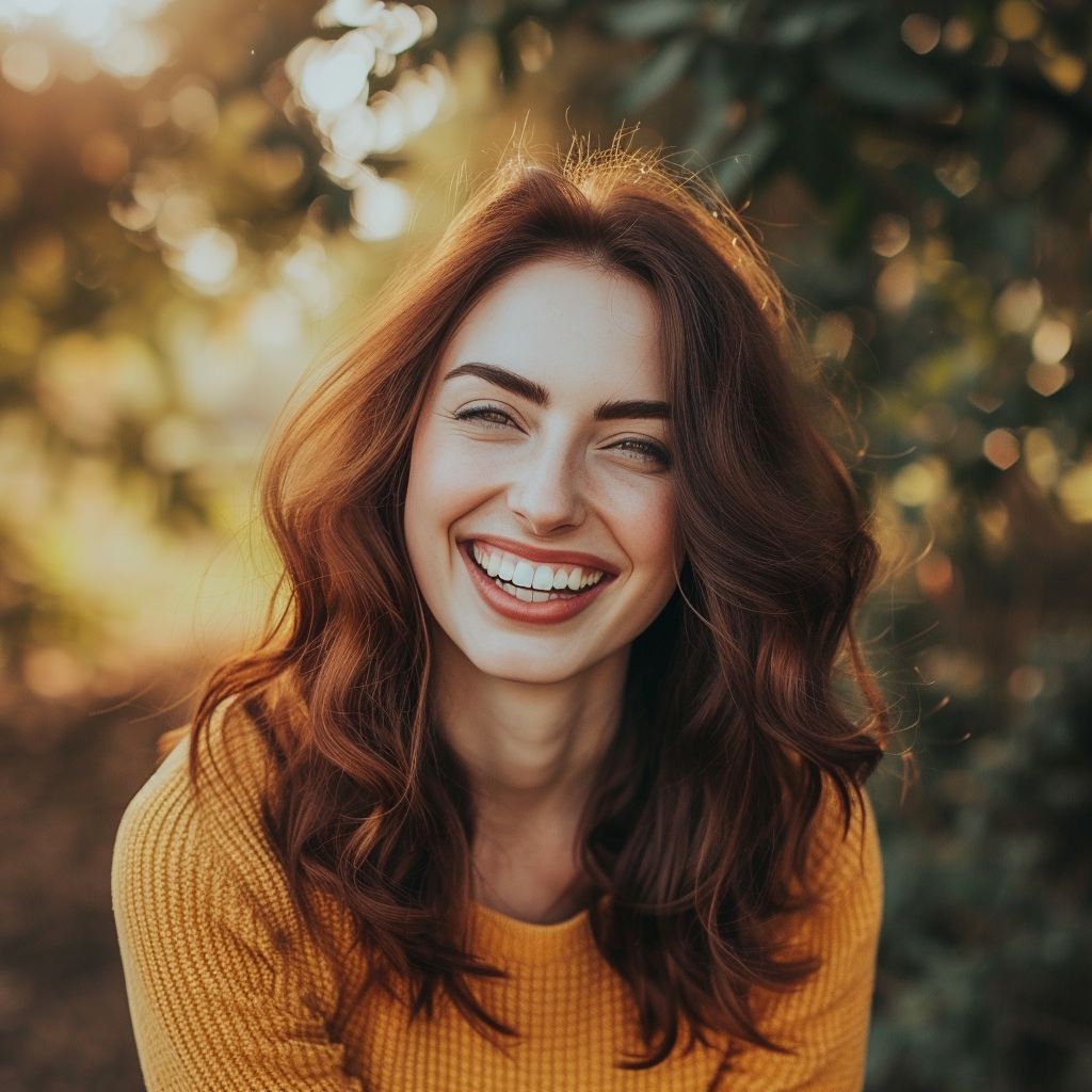 A smiling woman | Source: Midjourney