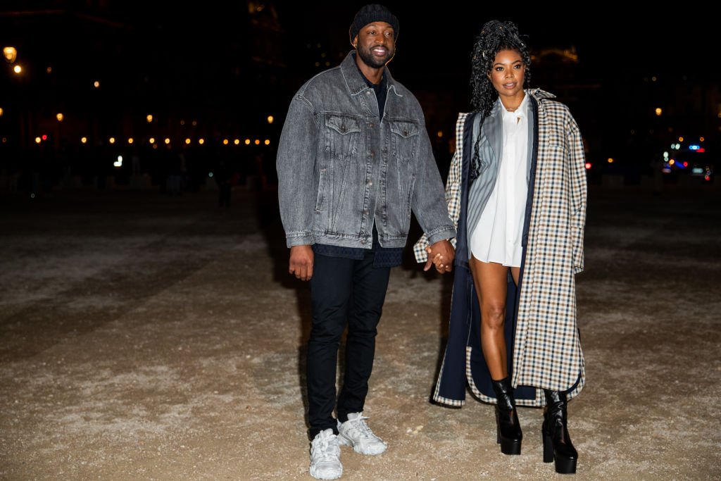 Dwyane Wade and Gabrielle Union seen outside Acne during Paris Fashion Week - Menswear F/W 2020-2021 on January 19, 2020 | Photo: Getty Images