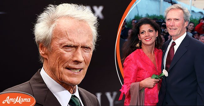 Actor Clint Eastwood at an event. [Left] | Actor Clint Eastwood and his ex wife Dina Ruiz at an event. [Right] | Photo: Getty Images