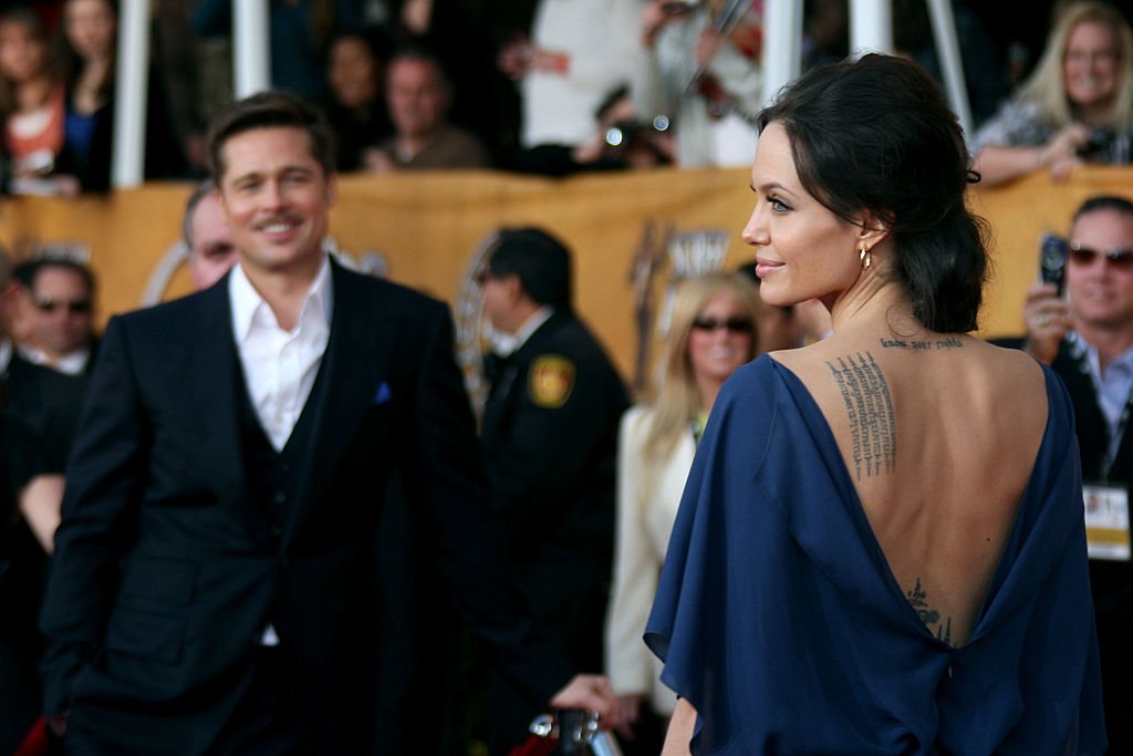 Angelina Jolie and her ex-husband Brad Pitt attend the 15th Annual Screen Actors Guild Awards in Los Angeles, California on January 25, 2009 | Photo: Getty Images