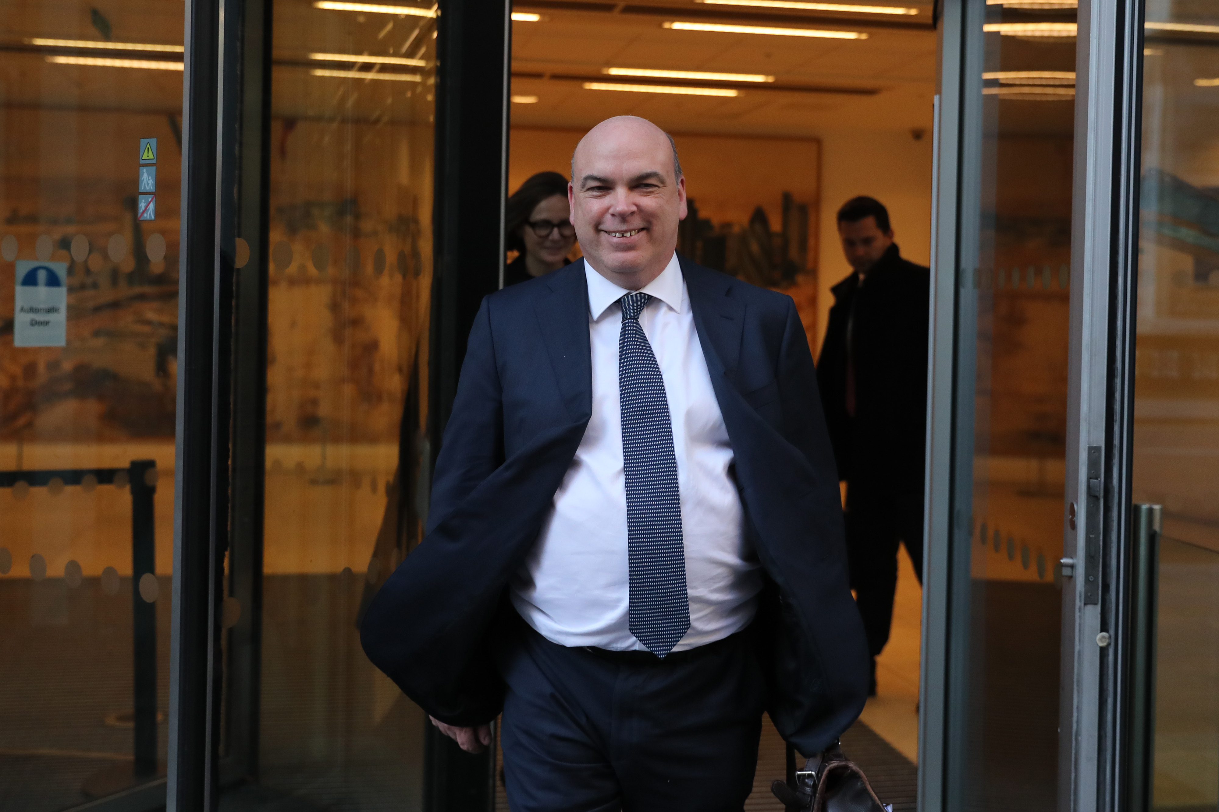 Mike Lynch leaving a court hearing in London, England on March 25, 2019 | Source: Getty Images