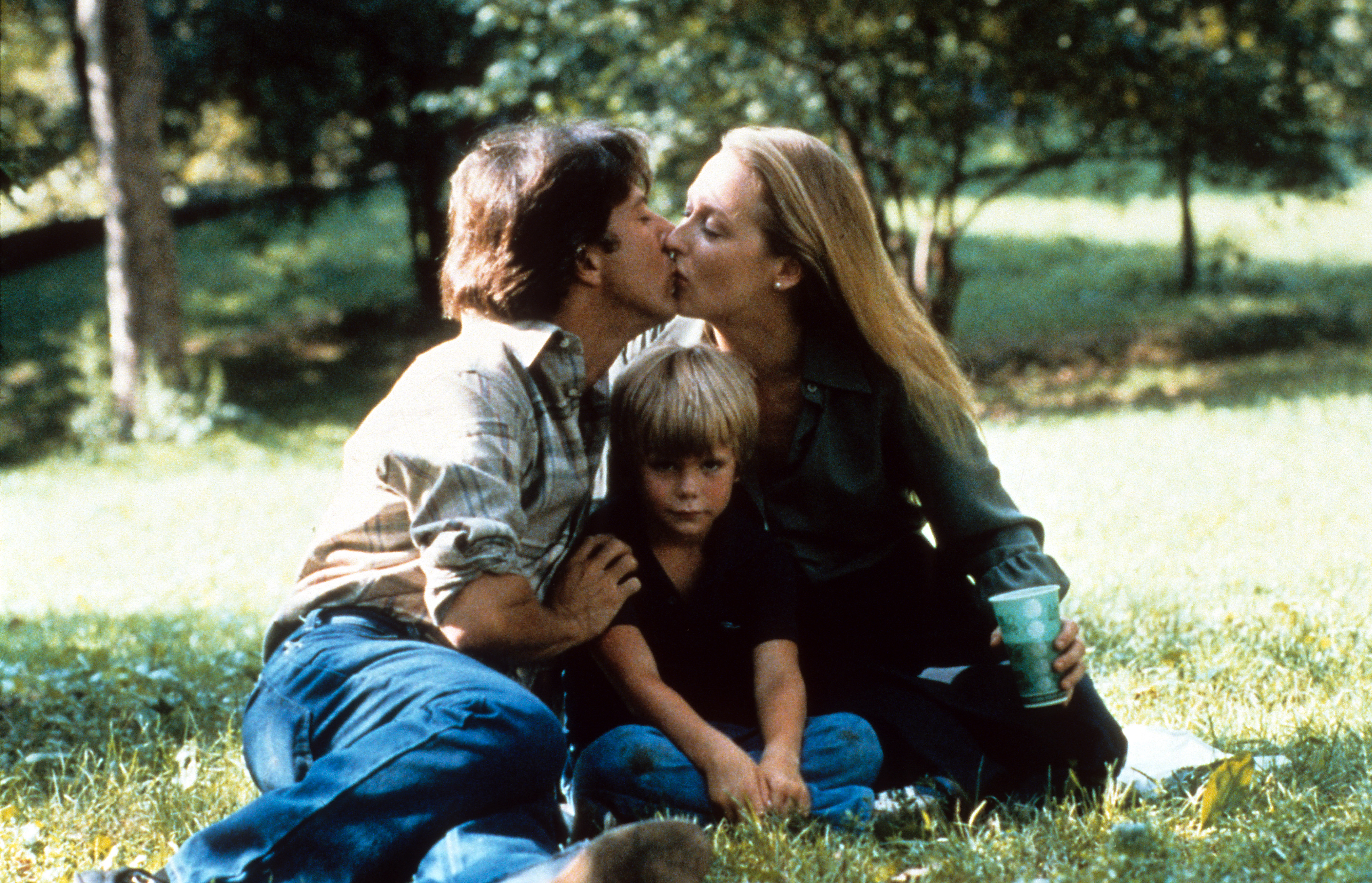 Dustin Hoffman kisses Meryl Streep in a scene from the film "Kramer Vs. Kramer" in 1979 | Source: Getty Images