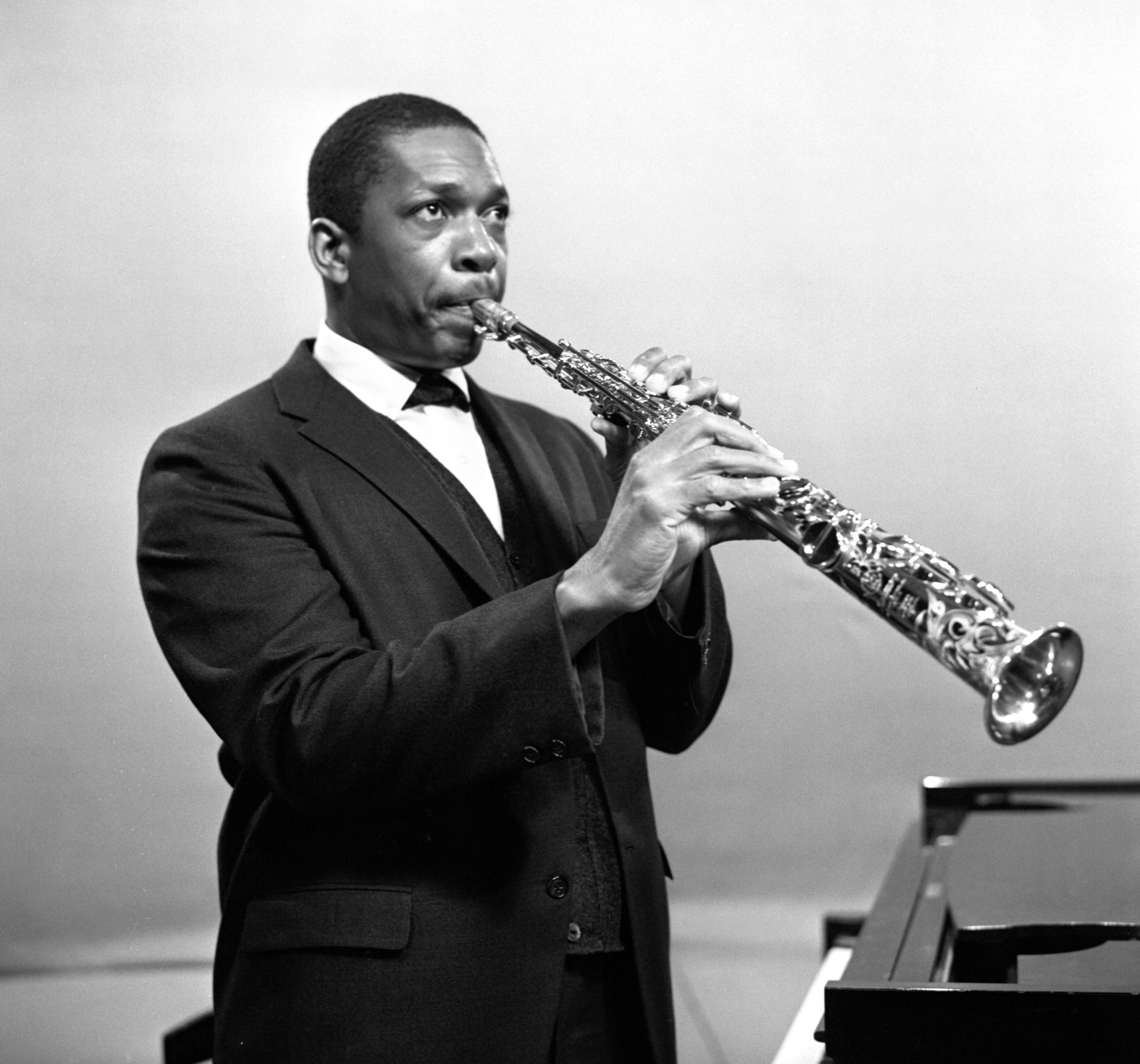 John Coltrane. Recording session on March 4, 1963. Studio 41 at 15 Vanderbilt Avenue, CBS studios at Grand Central Terminal. | Source: Getty Images