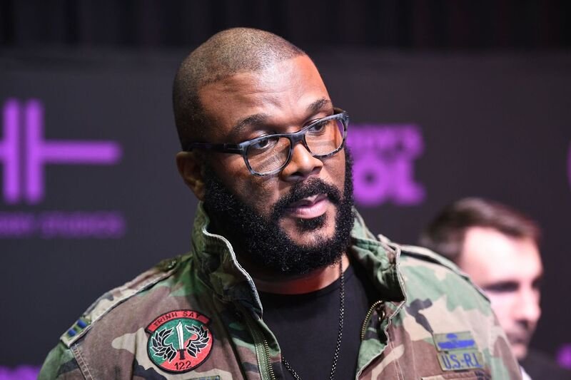 Tyler Perry speaking at the "Nobody's Fool" premiere in 2018 | Source: Getty Images/GlobalImagesUkraine