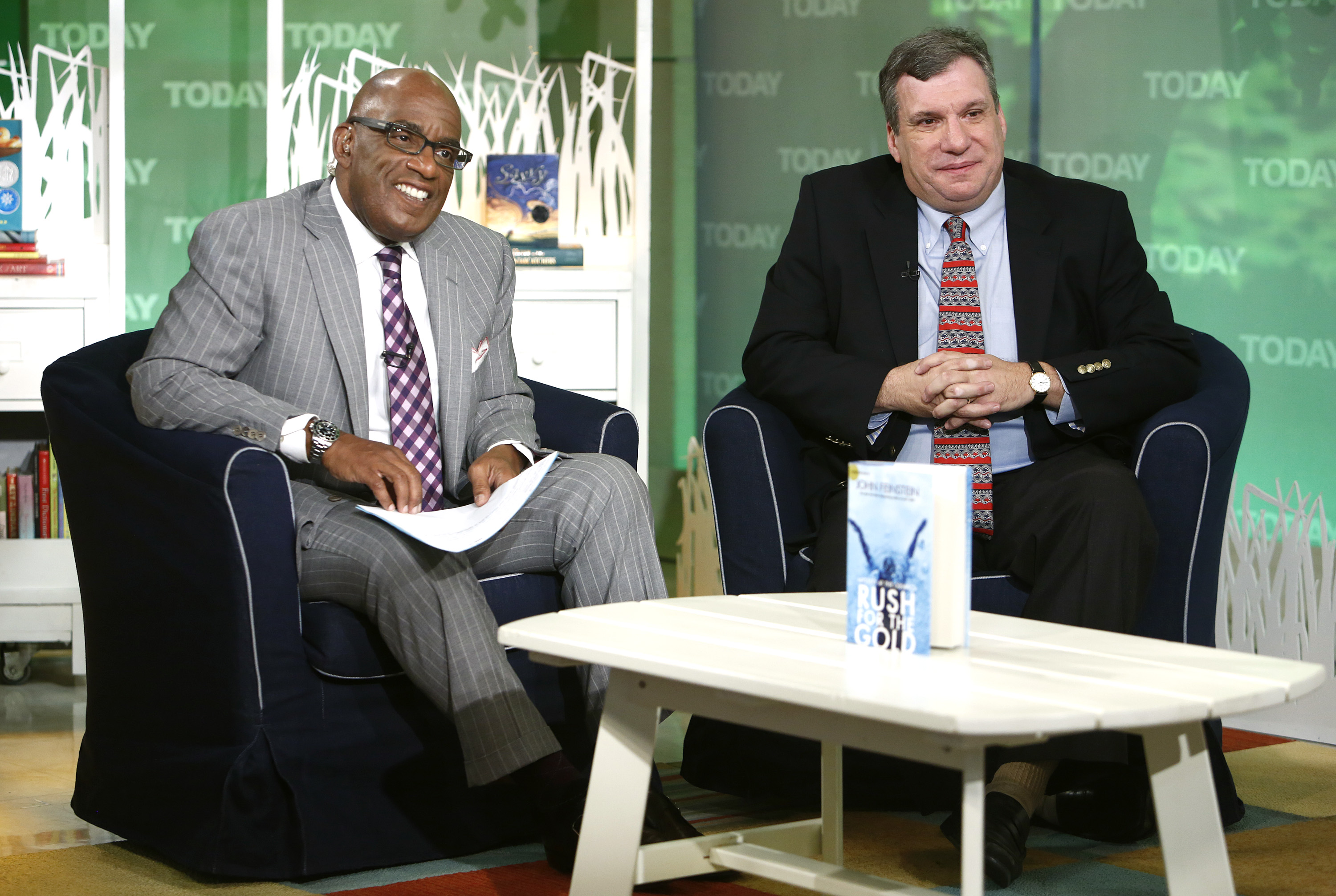 Al Roker and John Feinstein appear on NBC News' "TODAY" show on July 18, 2012 | Source: Getty Images