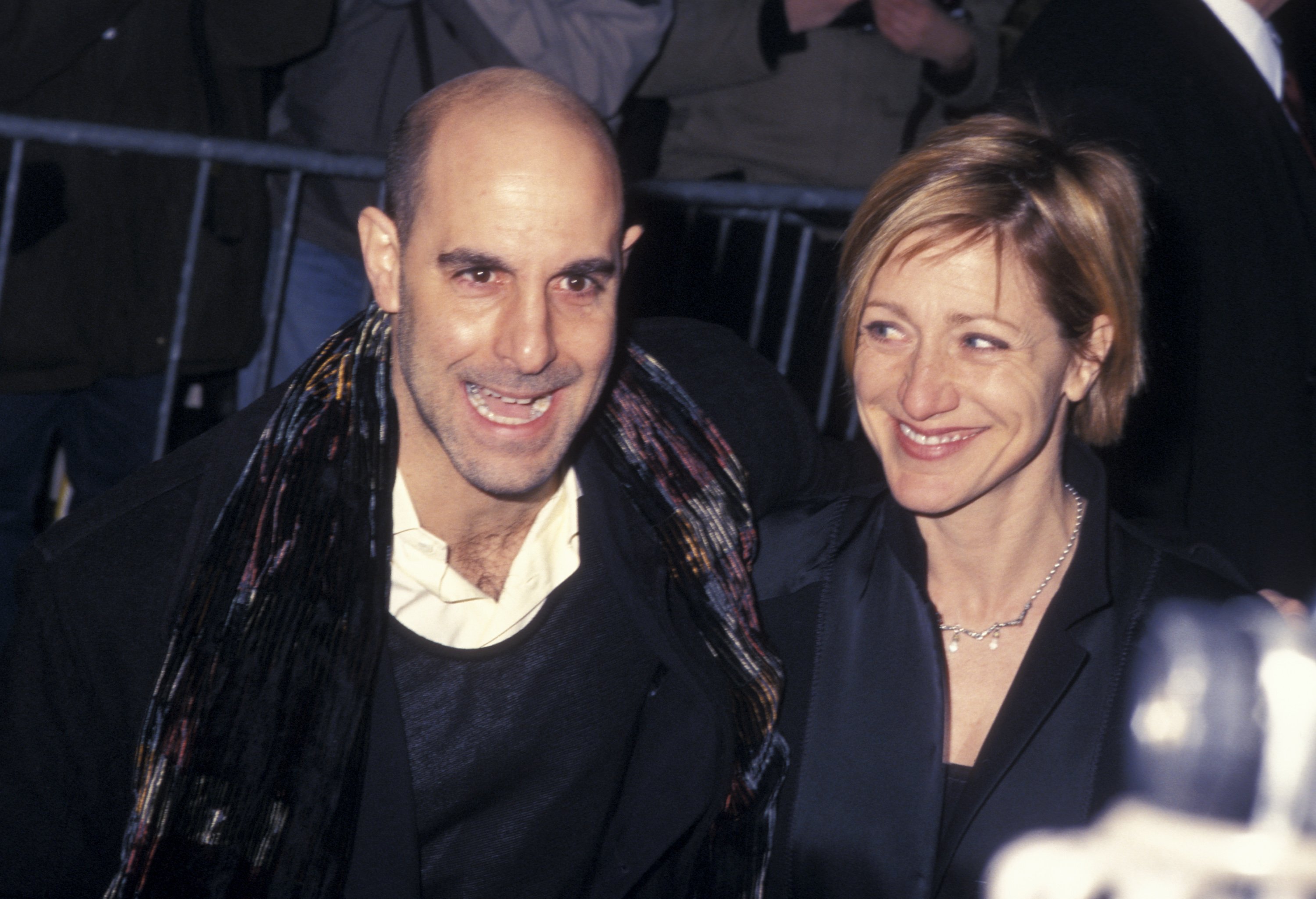 Stanley Tucci and Edie Falco attend the After Party of the New York premiere of "Hours" at Metropolitan Club in New York City, on December 15, 2002. | Source: Getty Images