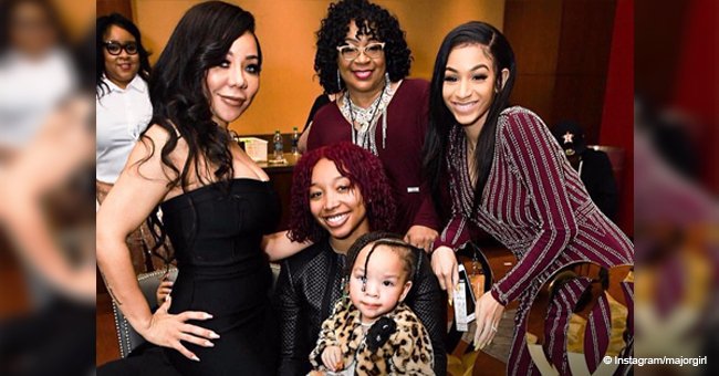 Tiny steals hearts with photo of her three 'beautiful' daughters & 'funny' mother-in-law 